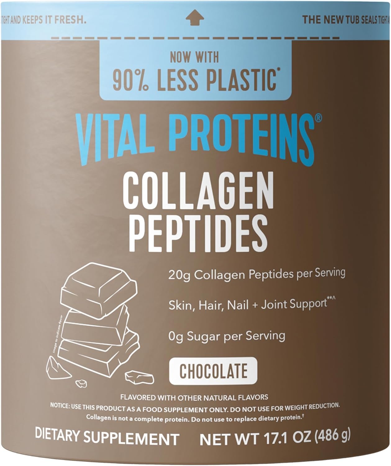 Vital Proteins Collagen Peptides Powder, Unflavored Stick Packs, 20 Count | 10g Hydrolyzed Collagen Peptide Per Packet, Supports Hair Skin & Nails, Travel-Friendly Stick Packs, 20 Servings