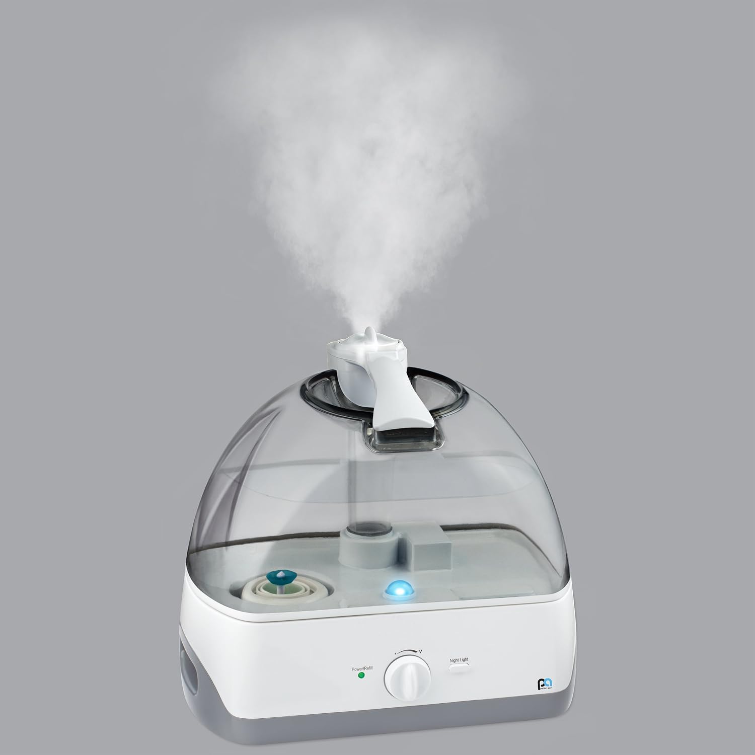 PerfectAire PAU13 - Cool Mist Ultrasonic Humidifier - 1.3 Gallon, Single Room, Touch Control