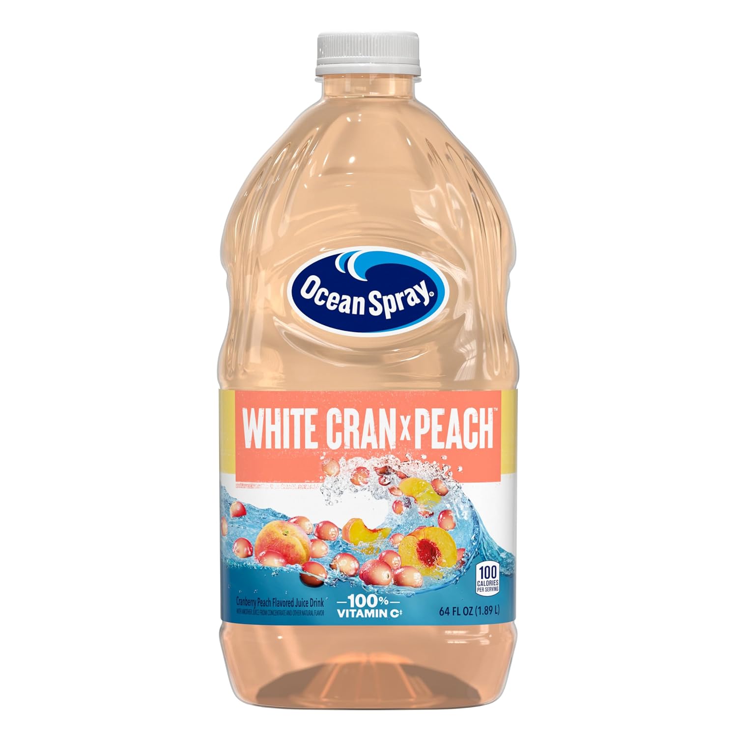 Ocean Spray® Cran-Apple™ Juice Drink, 64 Ounce Bottle, 8 Count | Ocean Spray® Cran-Apple™ Juice Drink, Made with Real Fruit Juice, 64 Fluid Ounce Bottle