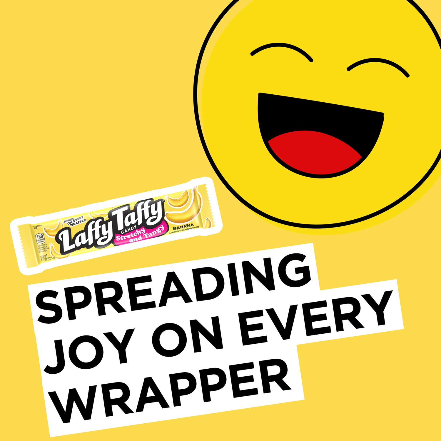 Laffy Taffy Variety Box, Grape Watermelon Cherry Chewy Candy, 1.5 oz, 24 Ct | Grape, watermelon, cherry stretchy tangy taffy, individually wrapped, jokes on wrapper, lunchbox, sharing