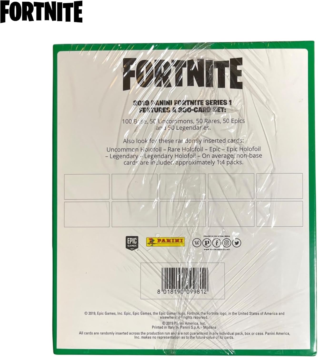 Fortnite Panini Series 1 (English Printed in Italy) Mega Box