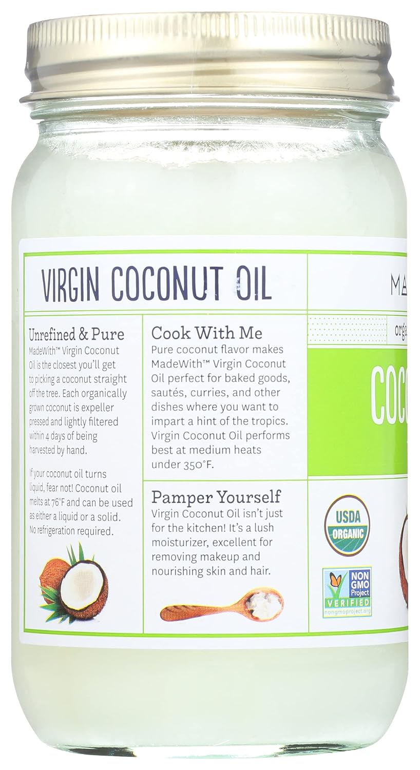 Made With Organic Oil Coconut Virgin, 14 oz