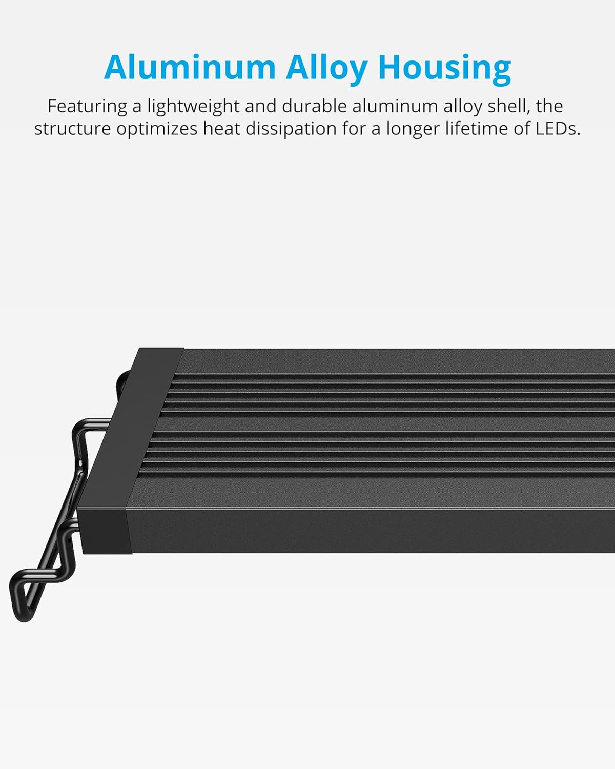 NICREW SkyLED Plus Aquarium Plant Light, Freshwater Fish Tank Light with Ramp Up and Dim Down