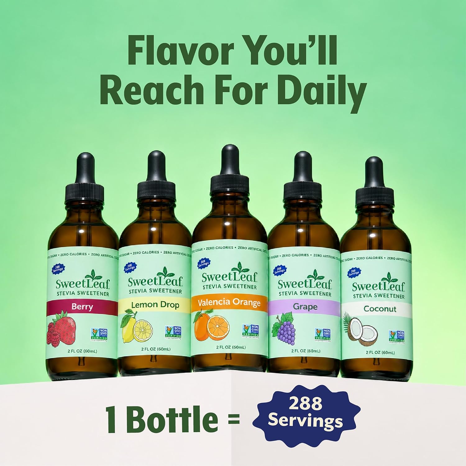 SweetLeaf Stevia Drops Liquid Sweetener, Lemon Drop - 2 Fl Oz, Pack of 1 | Sweet Drops, Organic Stevia Leaf Extract, Zero Calorie, No Erythritol, Sugar Substitute, With Dropper