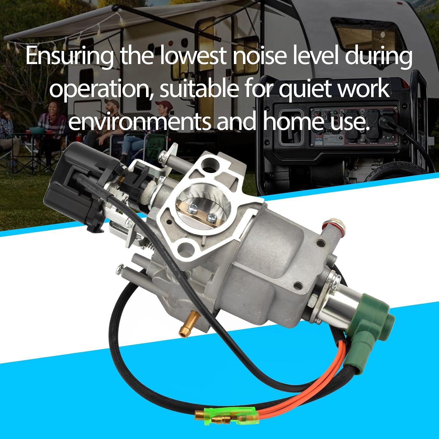 Carburetor Compatible with Harbor Freight Predator 9500W Quiet Inverter Generator Replace 57080 59188 with Air Intake Gaskets
