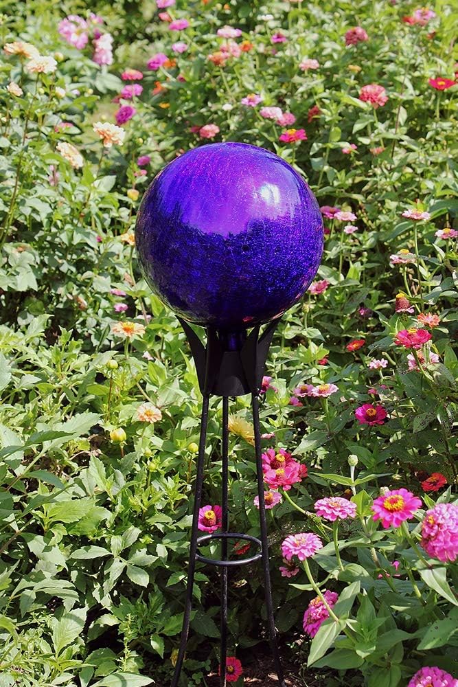 Achla Designs G10-FG-C Gazing, Fern Green 10 inch Glass Garden Globe Ball Sphere, 10
