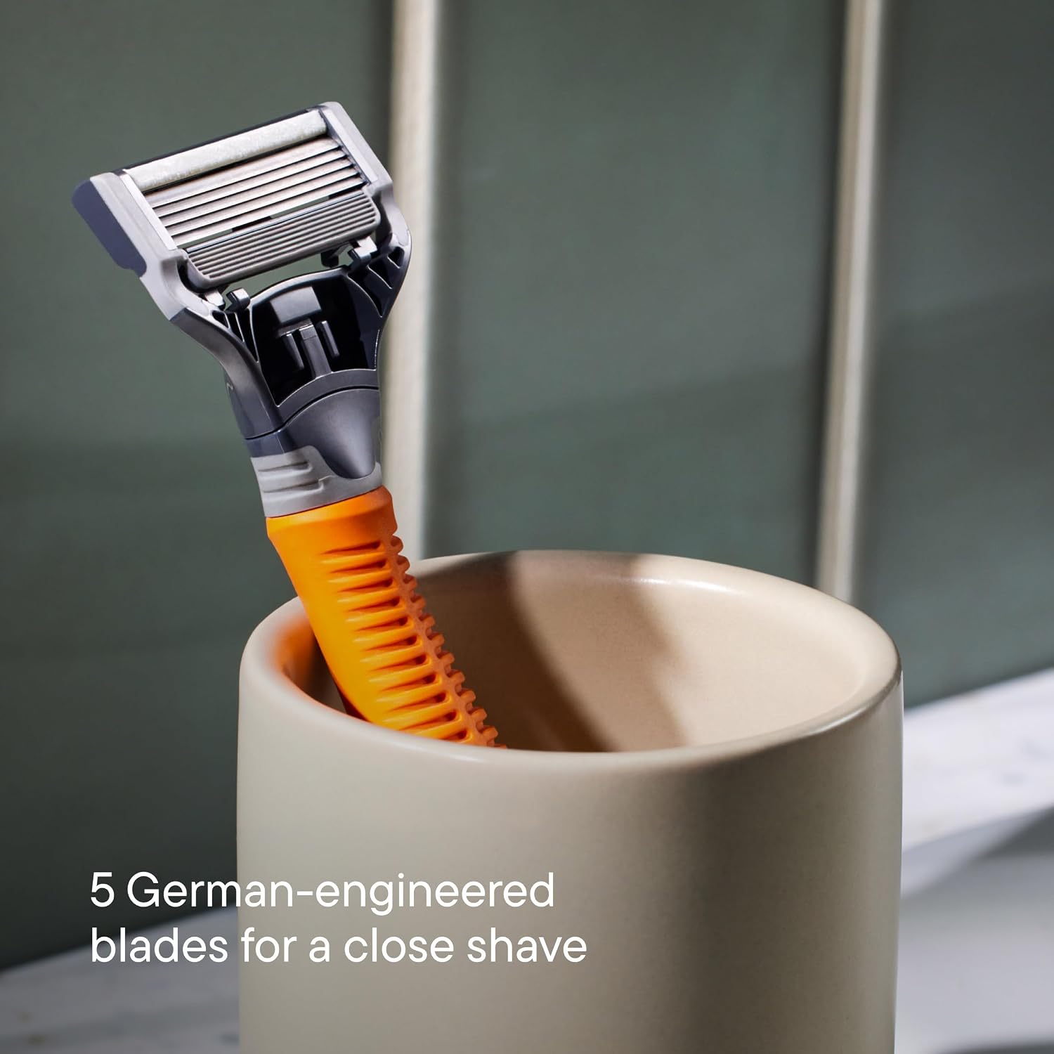 Harry's Original Shaving Kit for Men - Razor Handle, 3 Refills, Shave Gel