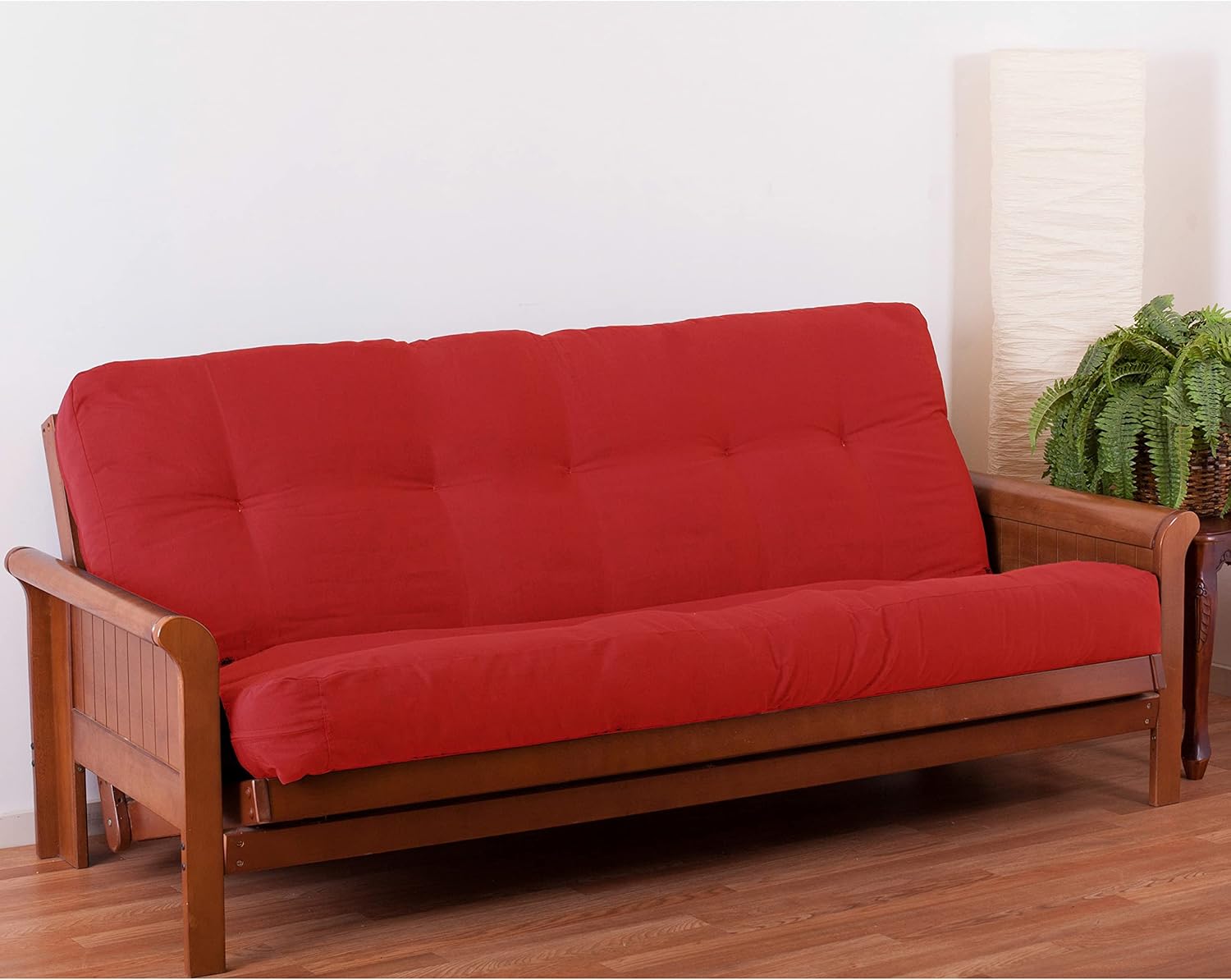 Blazing Needles Renewal 7" Twill Futon Mattress, Full, Aqua Blue