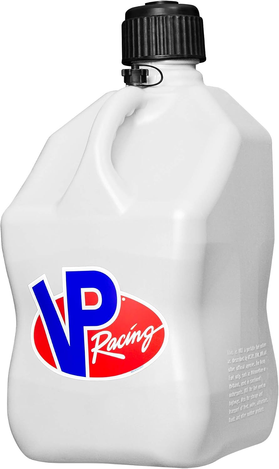 VP Racing 3522-CA, 5.5 Gallon Square Motorsport Jug, White & 14" Standard Hose (2 Pack)