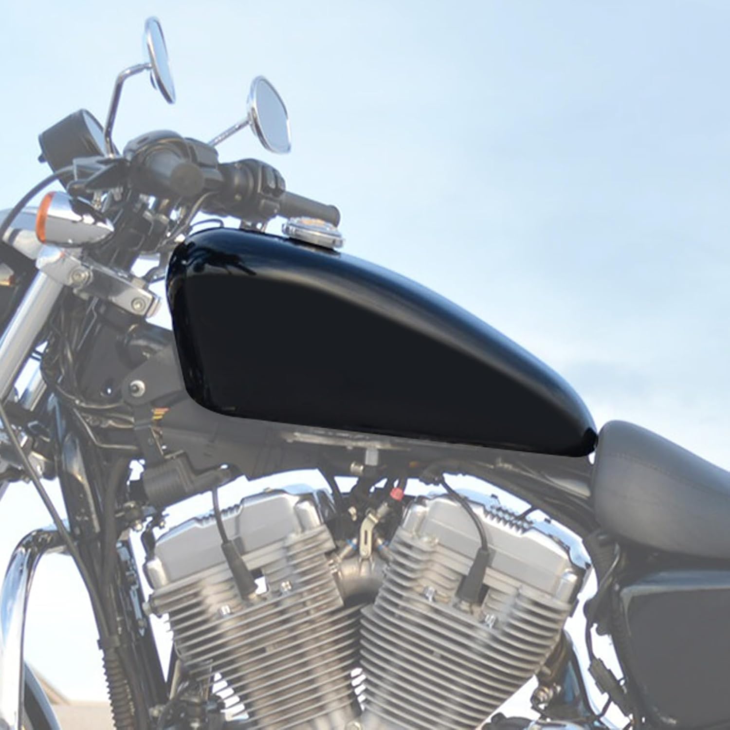 SLMOTO 3.4 Gallon Motorcycle Gas Tank W/Cap Fit For Honda Rebel 250 CMX250