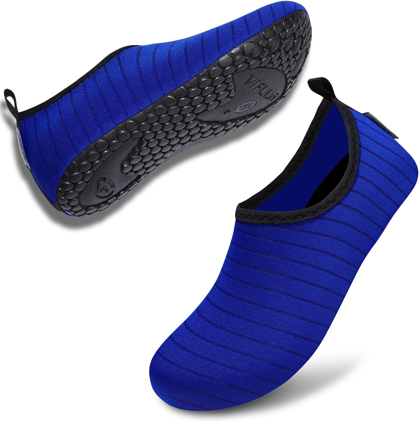 VIFUUR Water Shoes for Men Women Barefoot Quick Dry Aqua Socks Slip On | Lightweight, Breathable Upper, Flexible Sole, Drainage Design, Easy Slip-On Fit for Water Activities