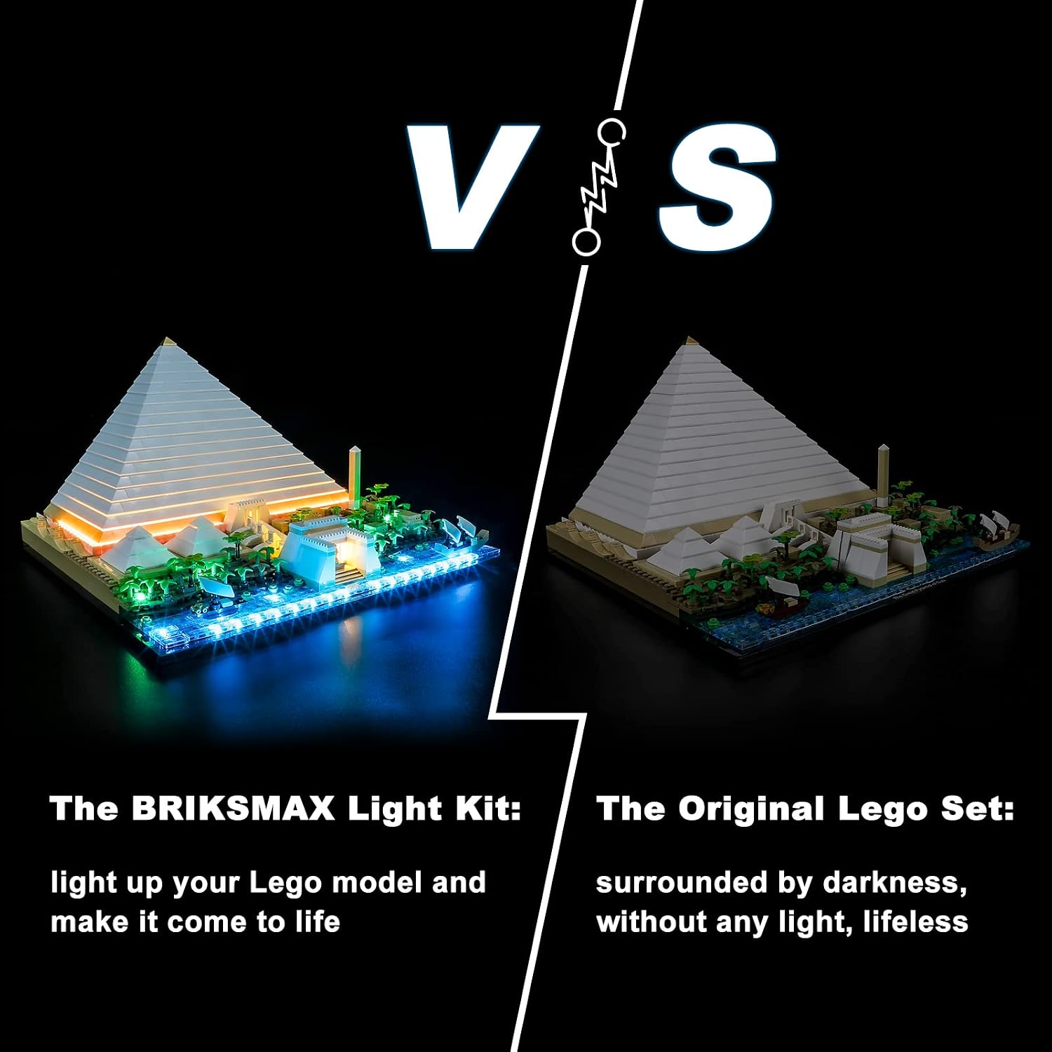 BRIKSMAX Led Lighting Kit for Architecture New York City - Compatible with Lego 21028 Building Blocks Model- Not Include The Lego Set