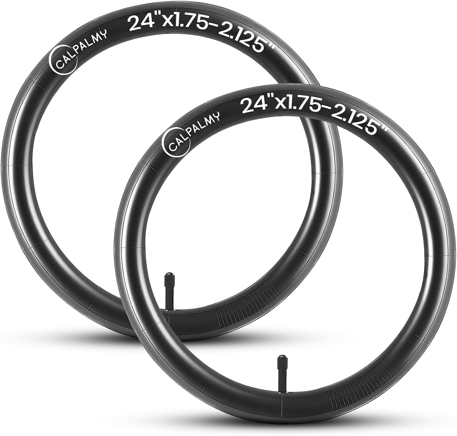 CALPALMY 12"/14"/16"/18"/20"/22"/24"/26"/28" Kids Bike Inner Tubes (2 Pack), Width Fit 1.75/1.95/2.125 with Schrader Valve