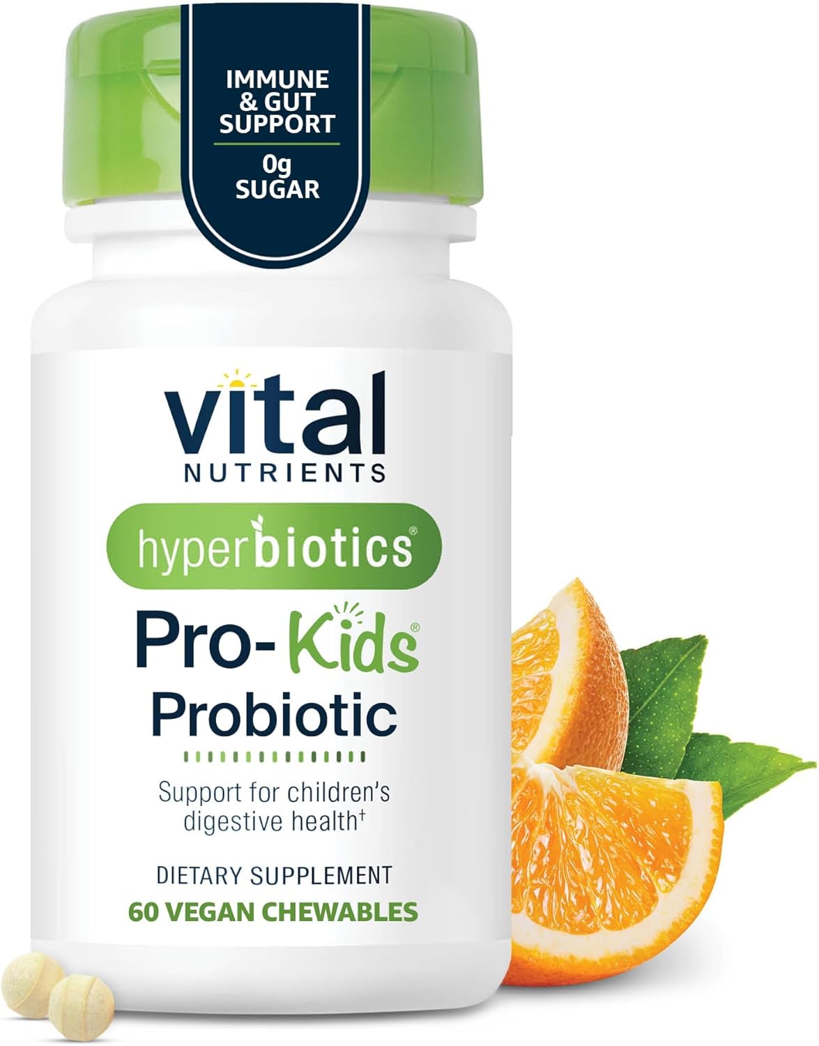 Hyperbiotics Vital Nutrients Pro Kids Probiotic ENT | Toddler Probiotics for Kids Ear, Nose and Throat | Targeted Immune and Digestive Health | Strawberry-Vanilla 45 Sugar-Free Chewable Tablets