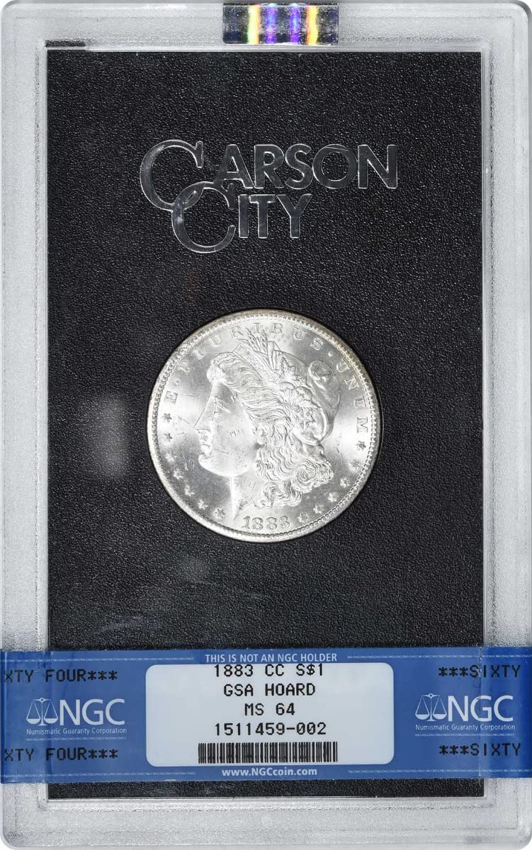 1883 CC Morgan GSA Holder Dollar NGC MS64