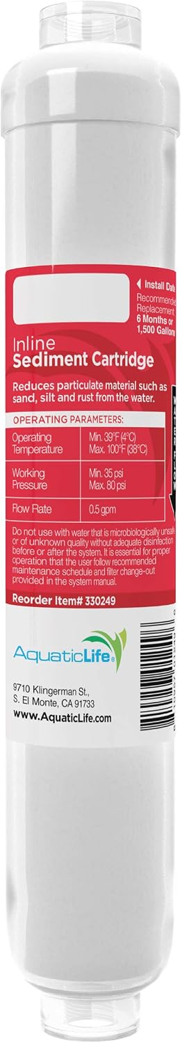 Aquatic Life DI Color Changing Mixed Bed Resin Cartridge, Aquarium, Hydroponics