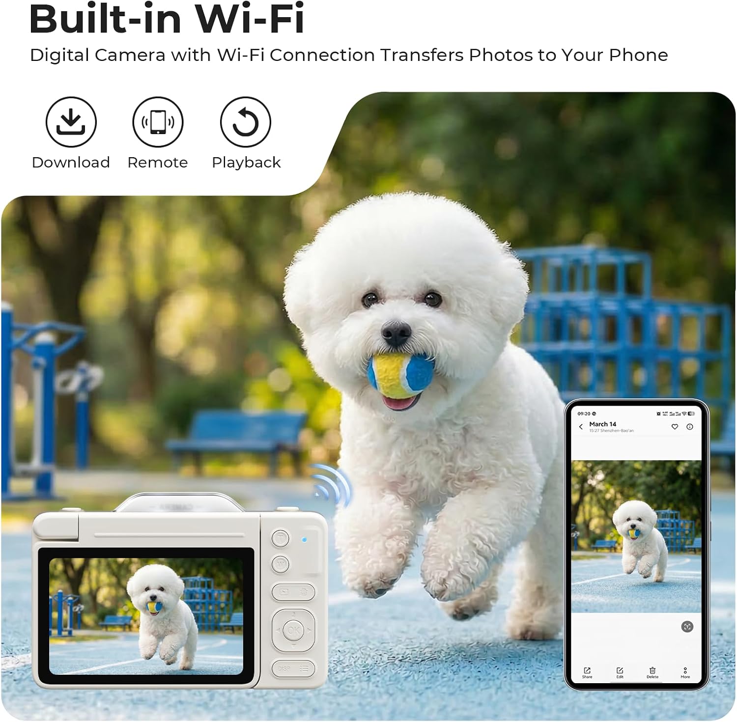 4K Digital Camera for Photography, 2026 Latest 64MP Autofocus WiFi Vlogging Camera for YouTube
