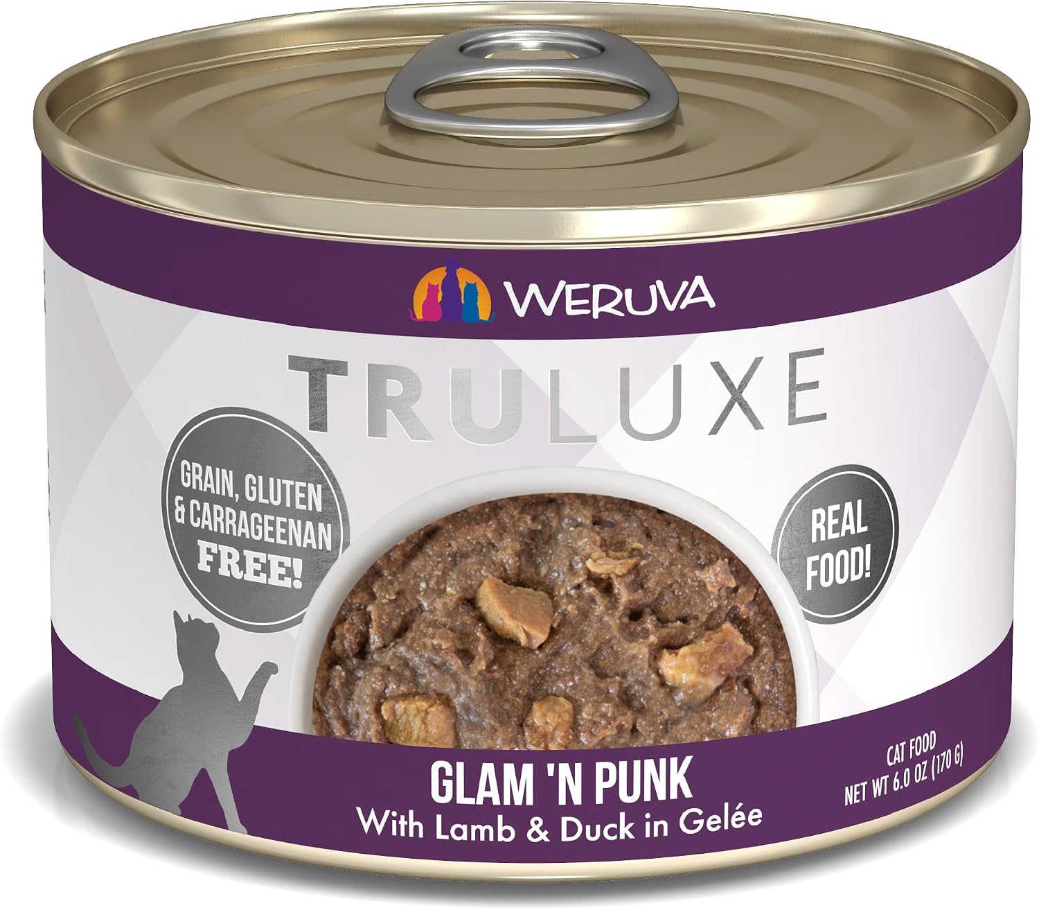 Weruva TruLuxe Cat Food, Peking Ducken with Chicken Breast & Duck Breast in Gravy, 3oz Can (Pack of 24)