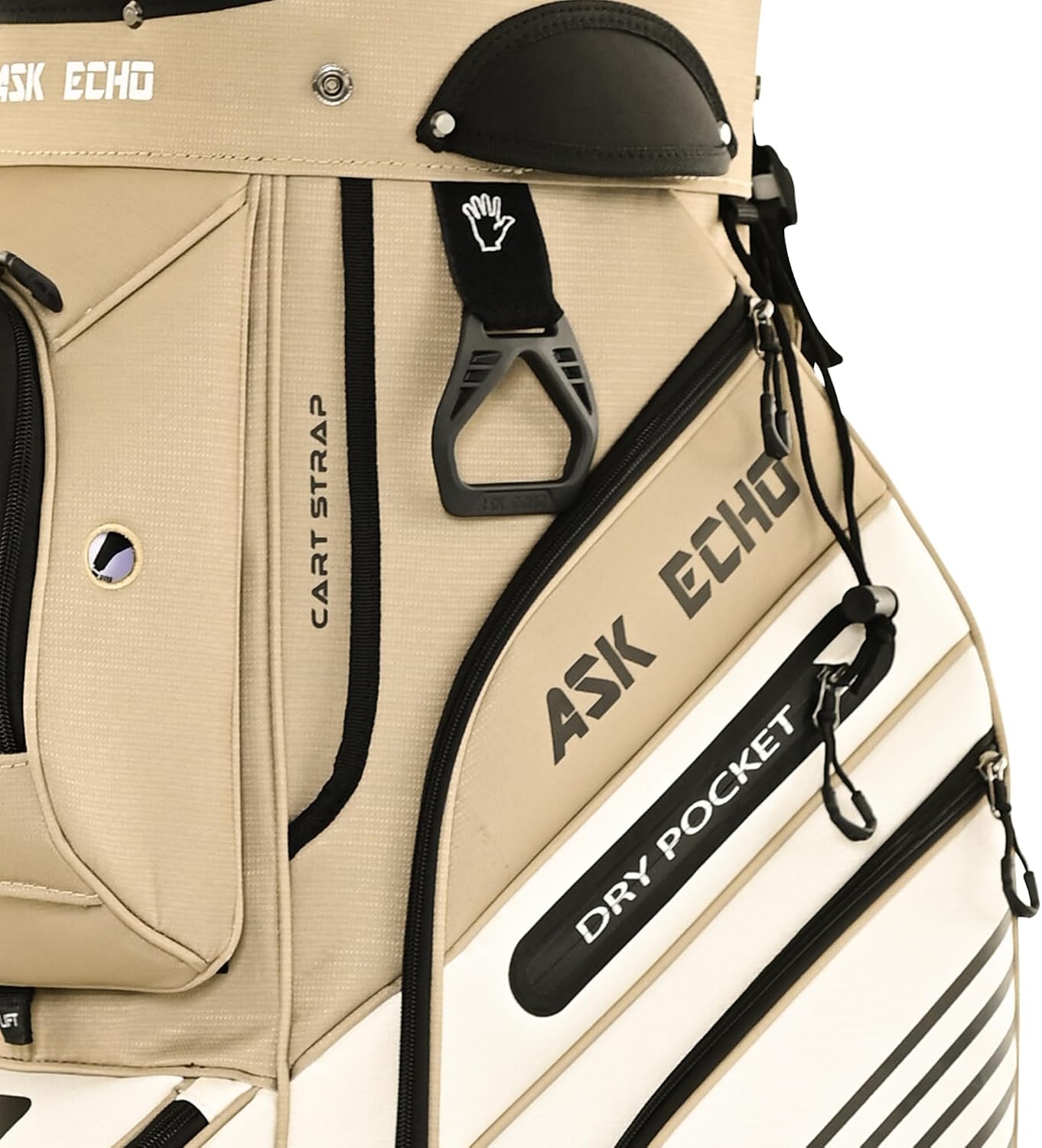 ASK ECHO T-Lock 3.0 Golf Cart Bag, Quiet 14-Way Full-Length Divider