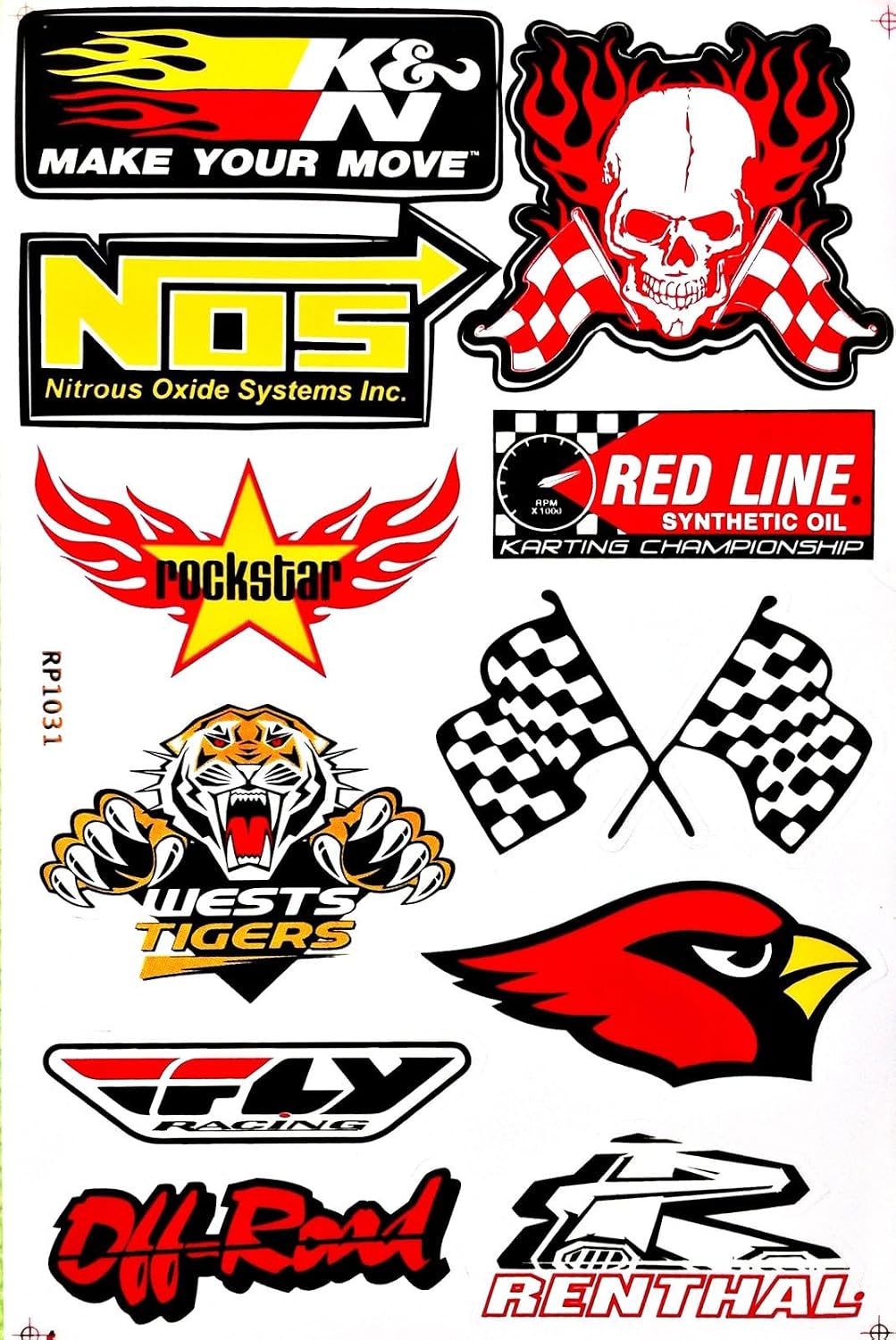 Cars Motorsport Nos Gulf Hot Rod Nascar Drag Racing Lot 6 Vinyl Graphic Decals Stickers D6094