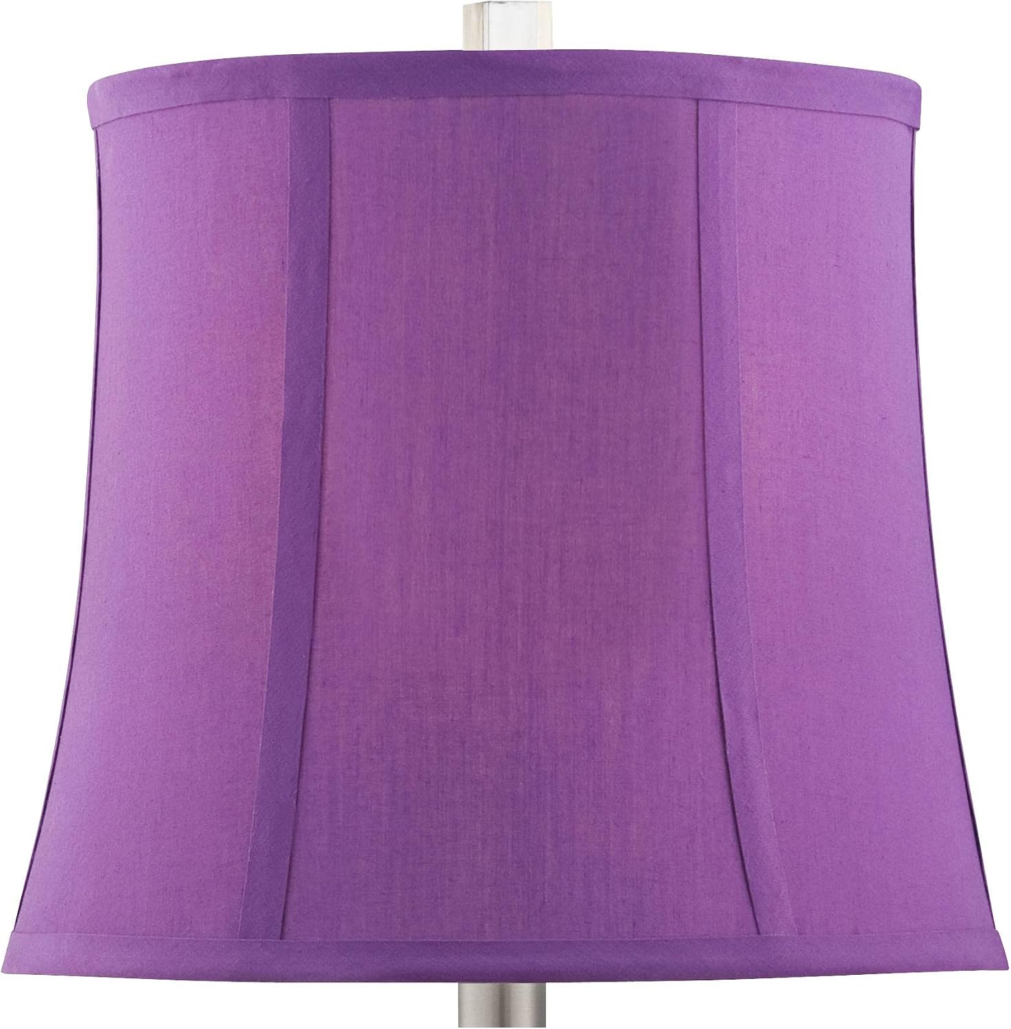 Bohemian 21" High Table Lamp Glass Stacked Traditional Modern Colored | Orchid Pink Chic Multi Kids Girls Living Room Bedroom Bedside House Nightstand Office Home Family Bell Shade
