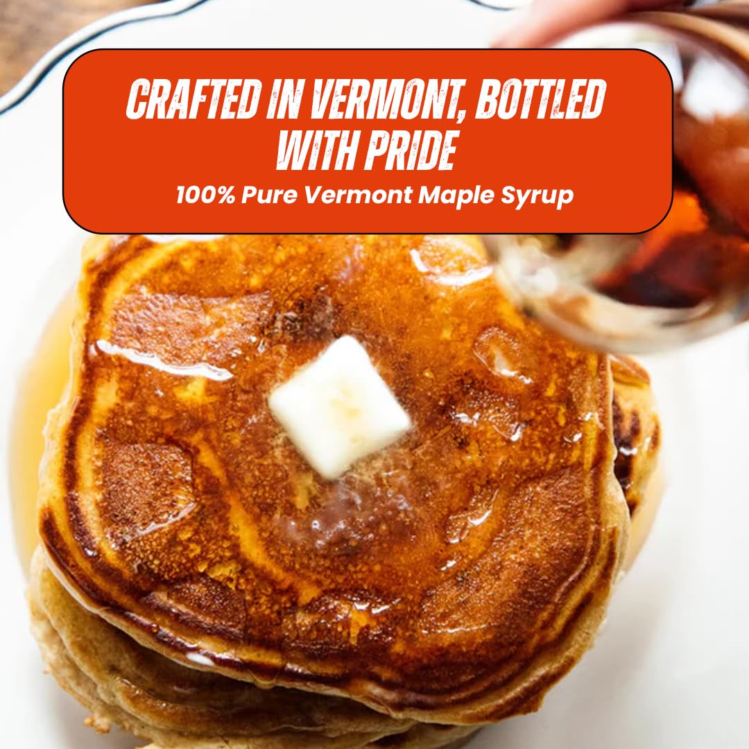 Smugglers’ Notch Maple Works – Bourbon Barrel Aged – 100% Pure Vermont Maple Syrup – Natural Sweetener & Gluten Free – Rich Taste – Waffles and Pancakes, Cocktails, Marinades, 3.38 Fl Oz. (100 mL)