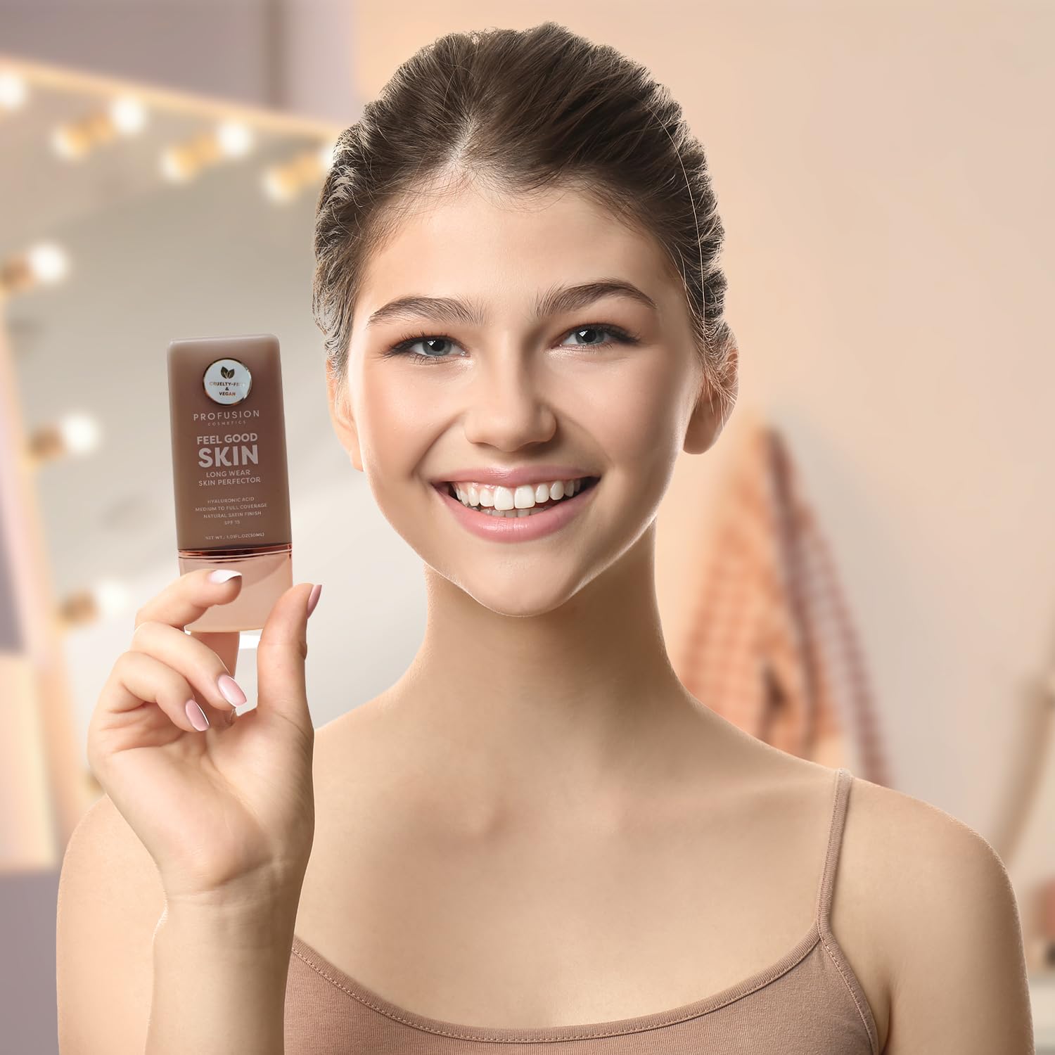 Profusion Cosmetics Lightweight Liquid Foundation for a Flawless and Elegant Radiance, Breathable Makeup that Improves Uneven Skin Tone