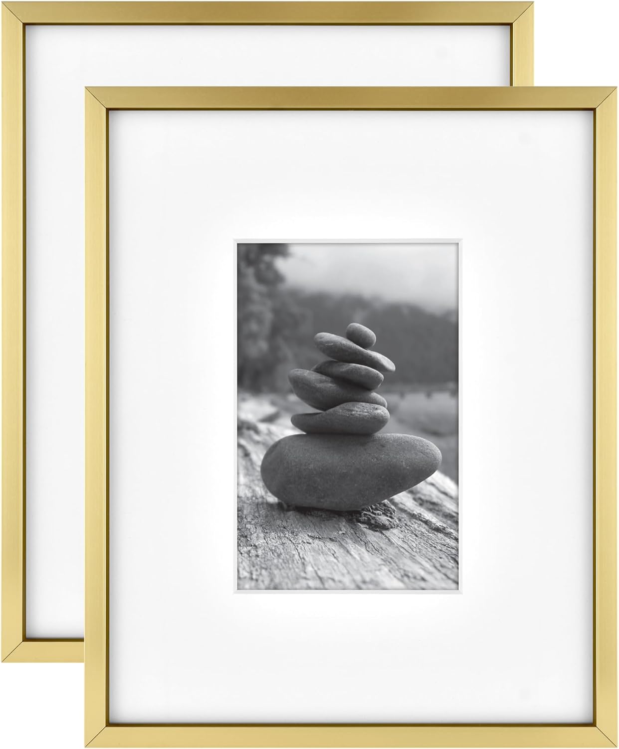 MCS Master & Co. Foundry Metal Picture Frame, 12x12 Matted to 8x8