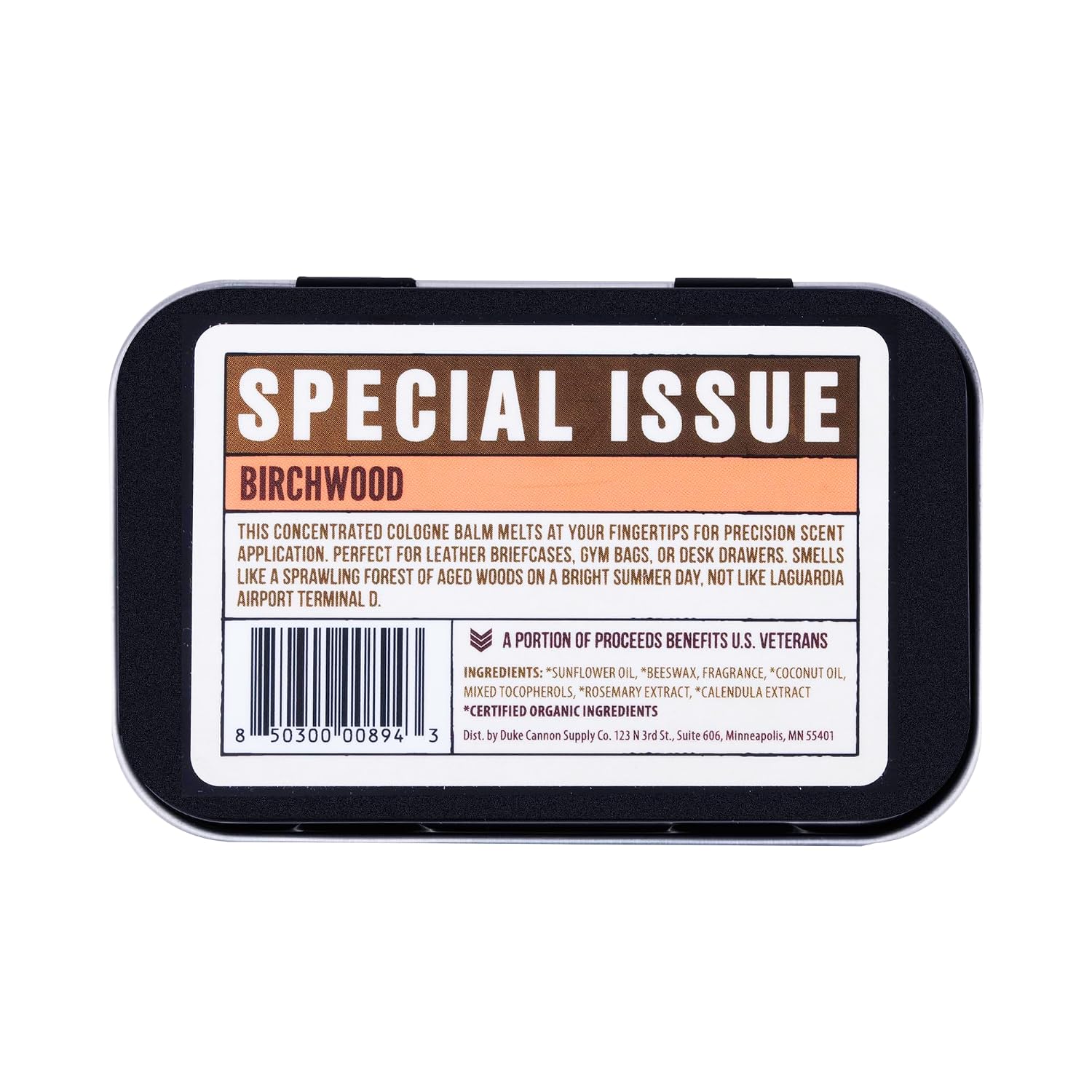Duke Cannon Solid Cologne for Men, Bourbon Scent, Concentrated Balm, 1.5 oz | Woodsy charred oak barrel aroma inspired by classic bourbon craftsmanship