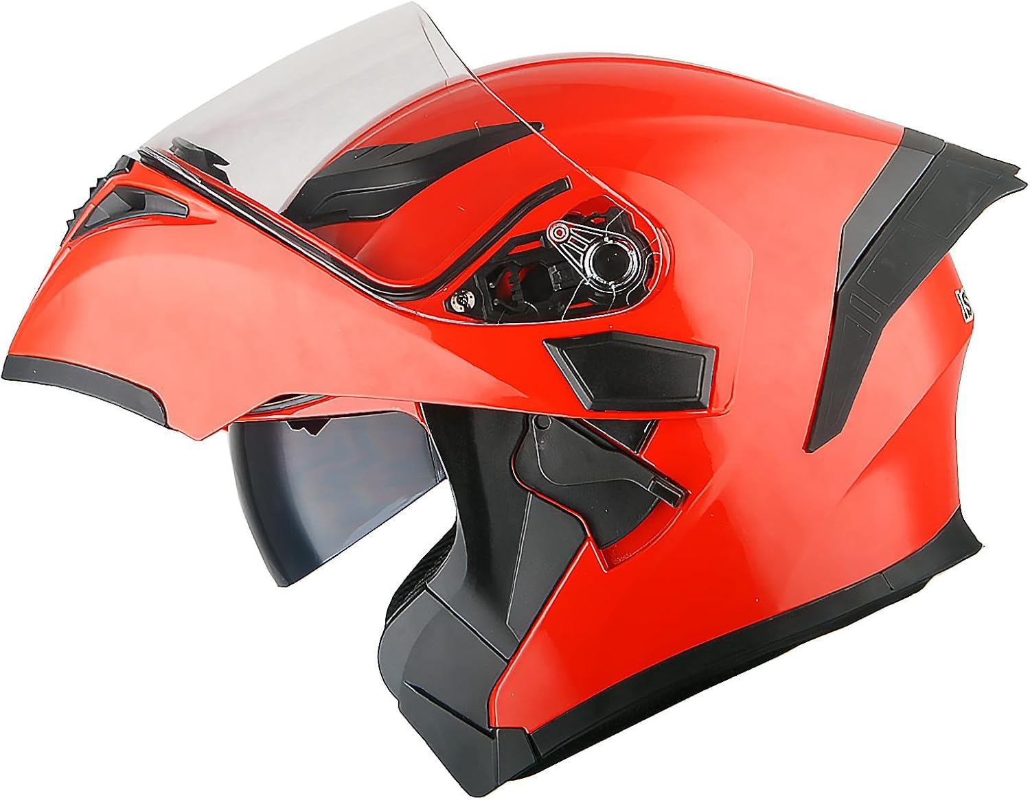 1Storm Motorcycle Modular Full Face Helmet Bike Flip up Dual Visor Sun Shield: HB89 Matt Black