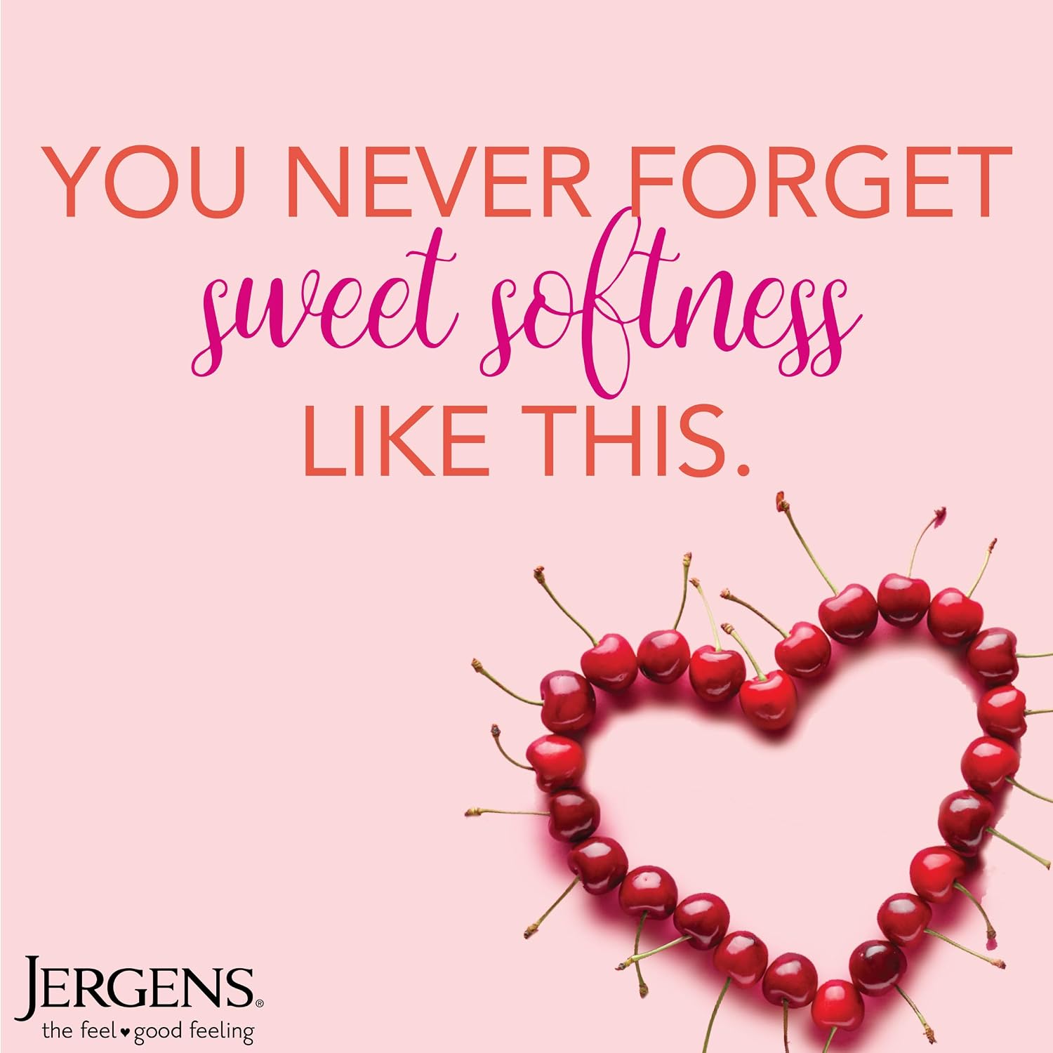 Jergens Cherry Almond Hand & Body Lotion, Dry Skin, 32 fl oz | Fast-Absorbing Moisturizer, Vitamins E, C & B5, Softens Dry Skin, Dermatologist Tested, Cherry Almond Scent