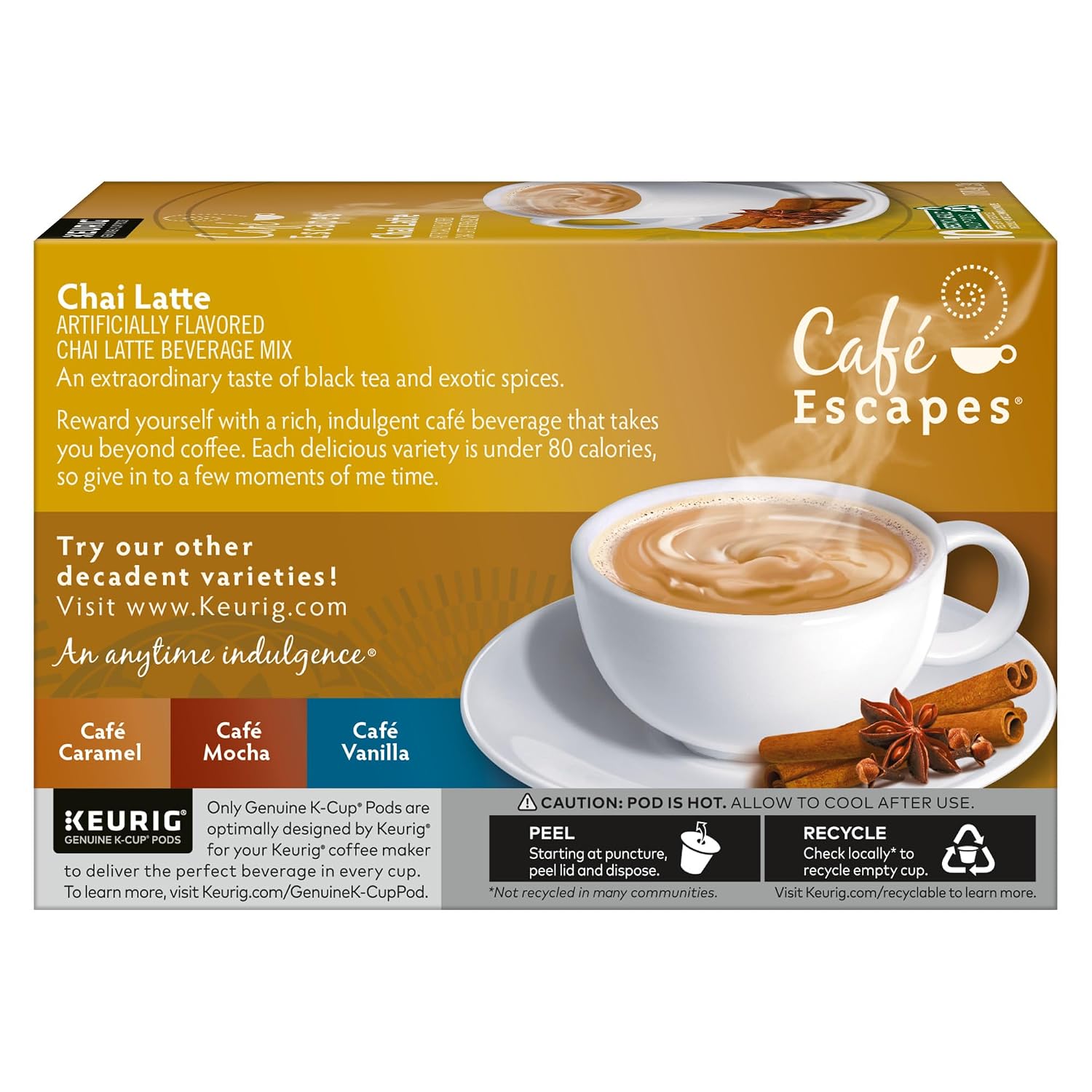 Cafe Escapes Milk Chocolate Hot Cocoa Keurig Single-Serve K-Cup Pods, 96 Count