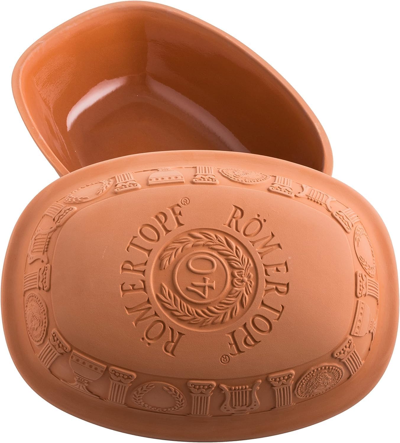 Romertopf Clay Roaster | 40 Years Anniversary Edition | Non-Stick Dutch Oven | Healthy Pot Cooking | Clay Baker | Versatile Cooking Vessel - 3.7 Quarts (3.5 Liters) for up to 6 people