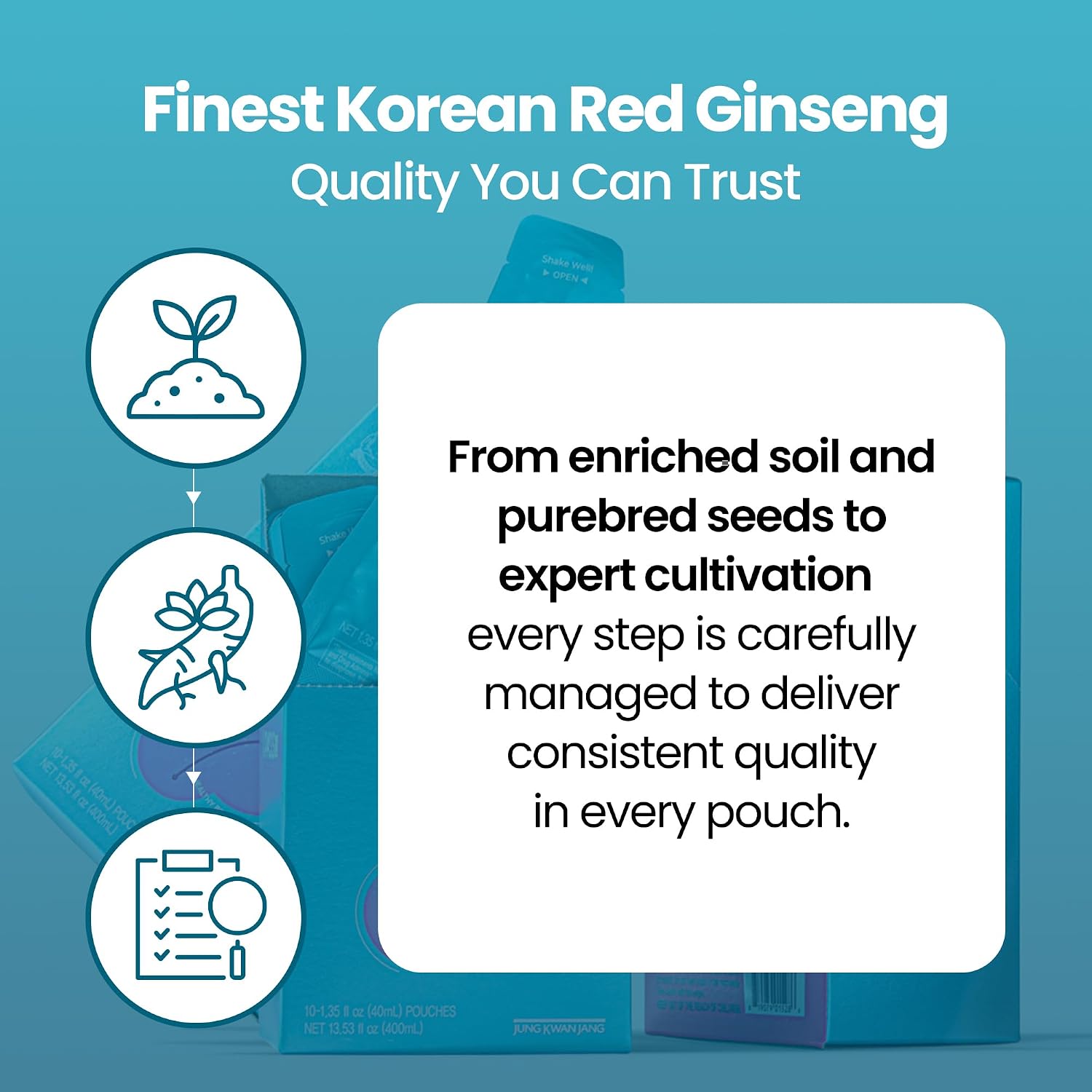 JungKwanJang i-Pass Junior Dietary Supplement- Korean Red Panax Ginseng Extract - Support Immune System, Memory Improvement and Concentration