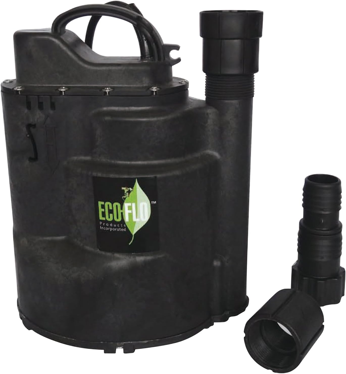 ECO-FLO Products SUP57 Automatic Submersible Utility Pump, 1/4 HP, 1,800 GPH