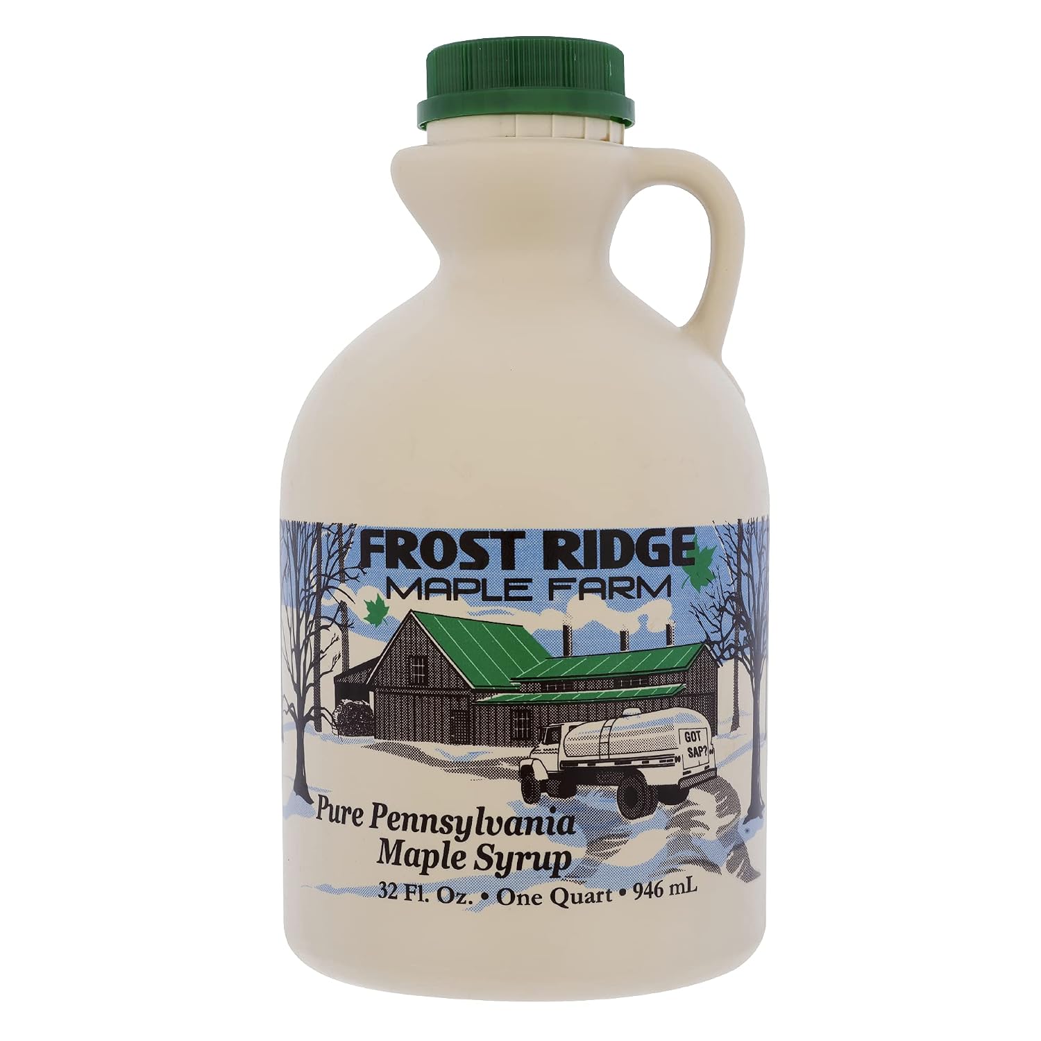 Frost Ridge Maple Farm, Organic Maple Syrup, Grade A, Quart (32 FL OZ), Medium Amber Rich