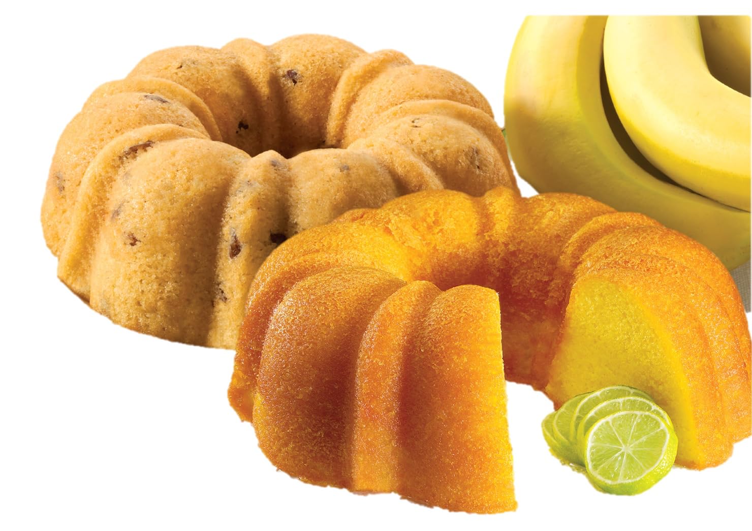 Dockside Market Banana Nut Bundt Cake - Tropical Fruit Cake Dotted with Crunchy Chopped Pecans. Perfect Gourmet Gift for Gift Baskets, Birthdays, Parties - 24 oz