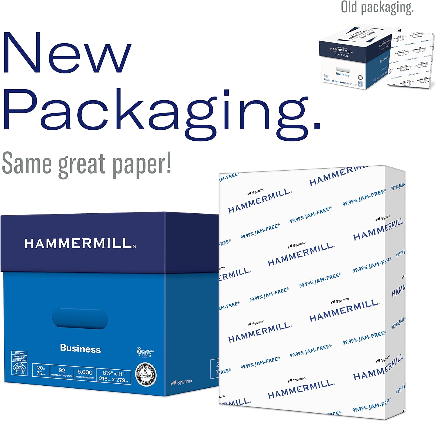 Hammermill Printer Paper, 20 lb Copy Paper, 8.5 x 11 - 10 Ream (5,000 Sheets) - 92 Bright, Made in the USA