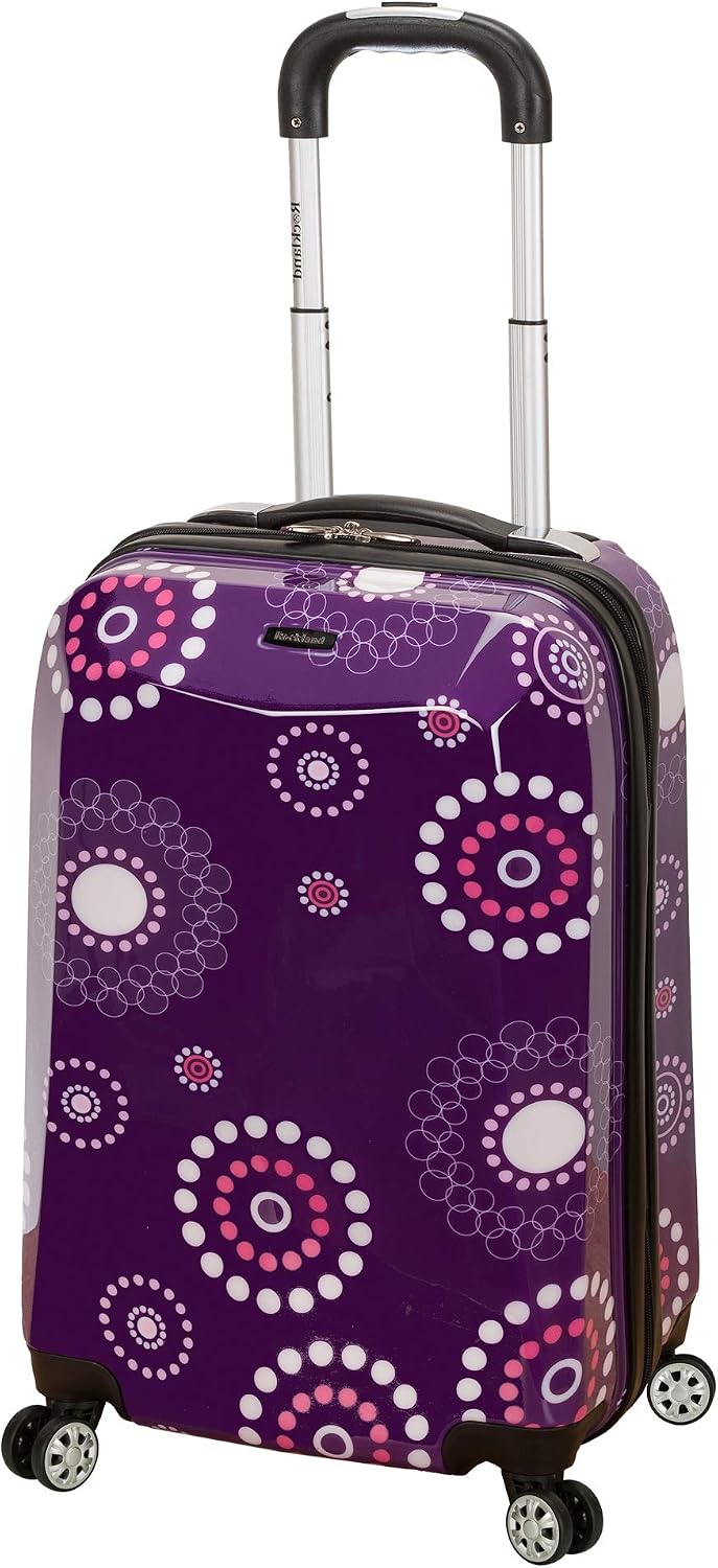 Rockland Vision Hardside 3 Piece Spinner Wheel Luggage Set, (20"/24"/28"), Love