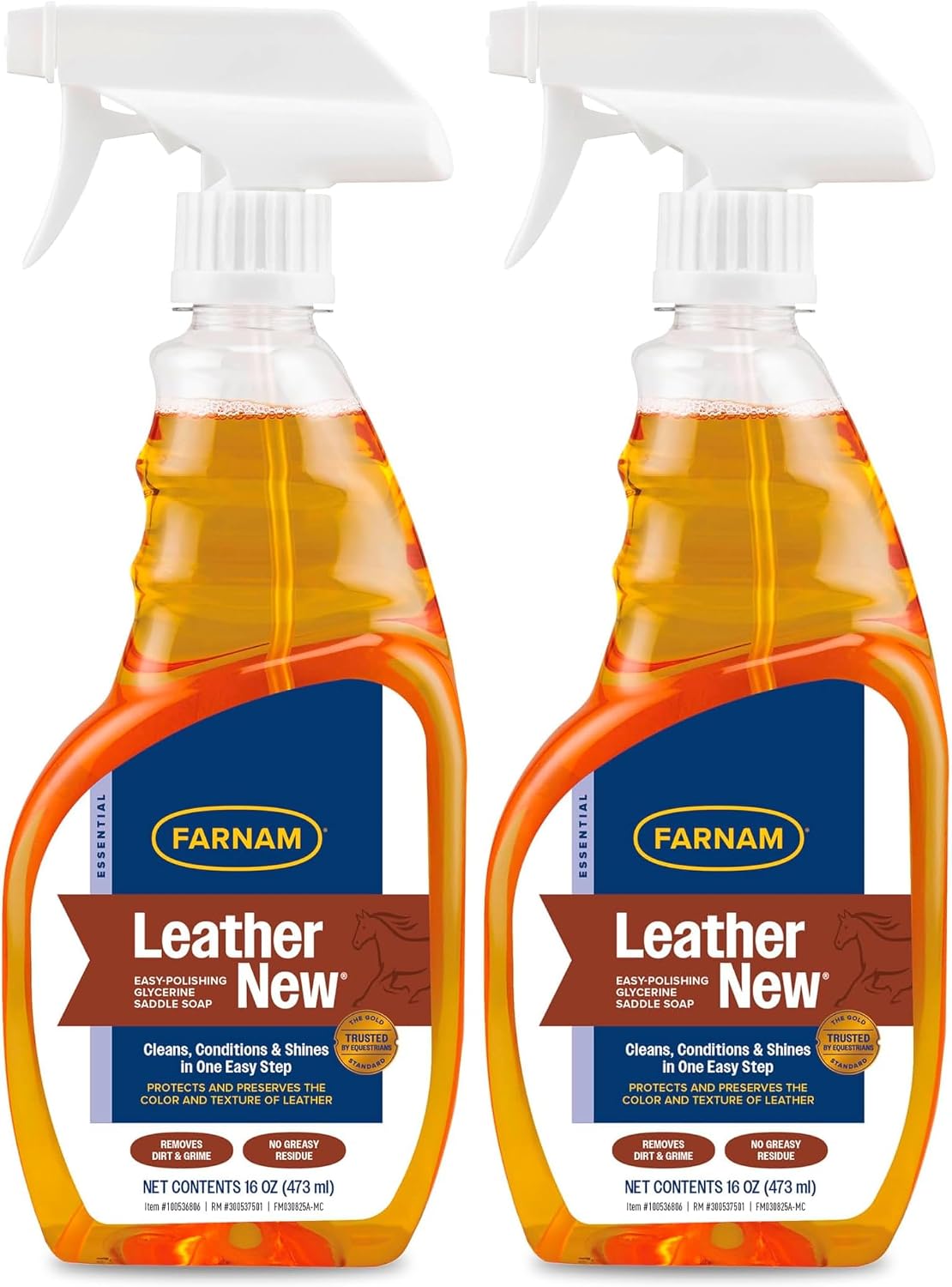 Farnam Leather New Easy-Polishing Glycerine Saddle & Leather Cleaner, 16 oz