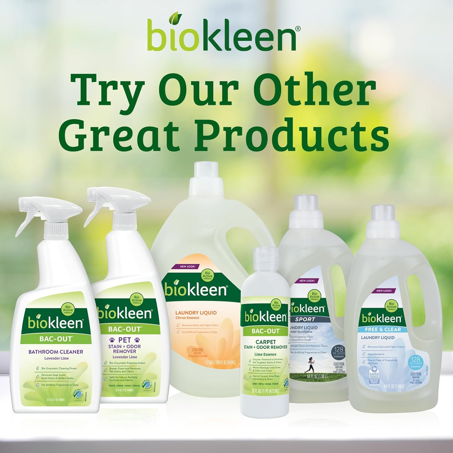 Biokleen Bac-Out Pet Stain Remover - Enzymatic, Natural, Plant-Based Destroys Stains & Odors, Safe for Surfaces & Fabrics