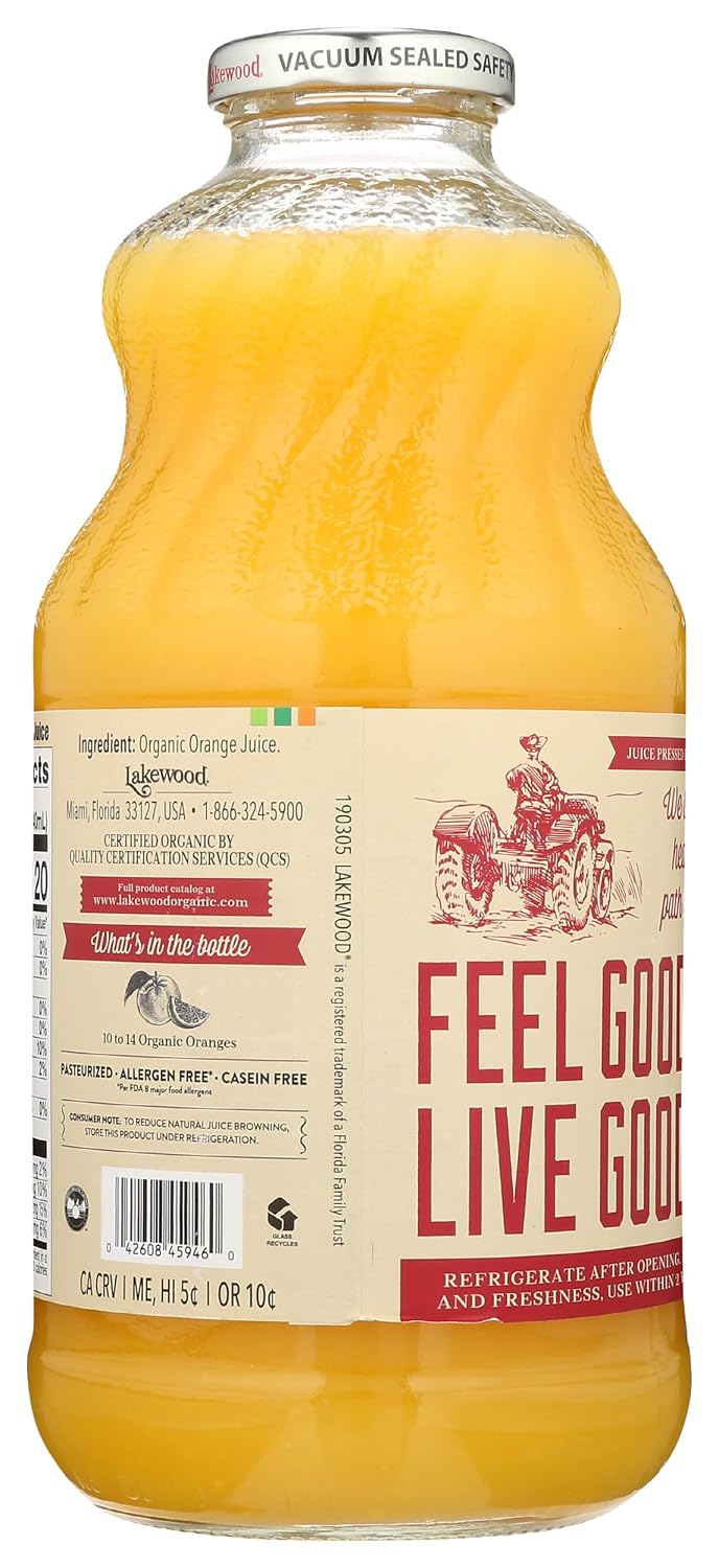 Lakewood, Organic Pure Apple Juice, 32 oz
