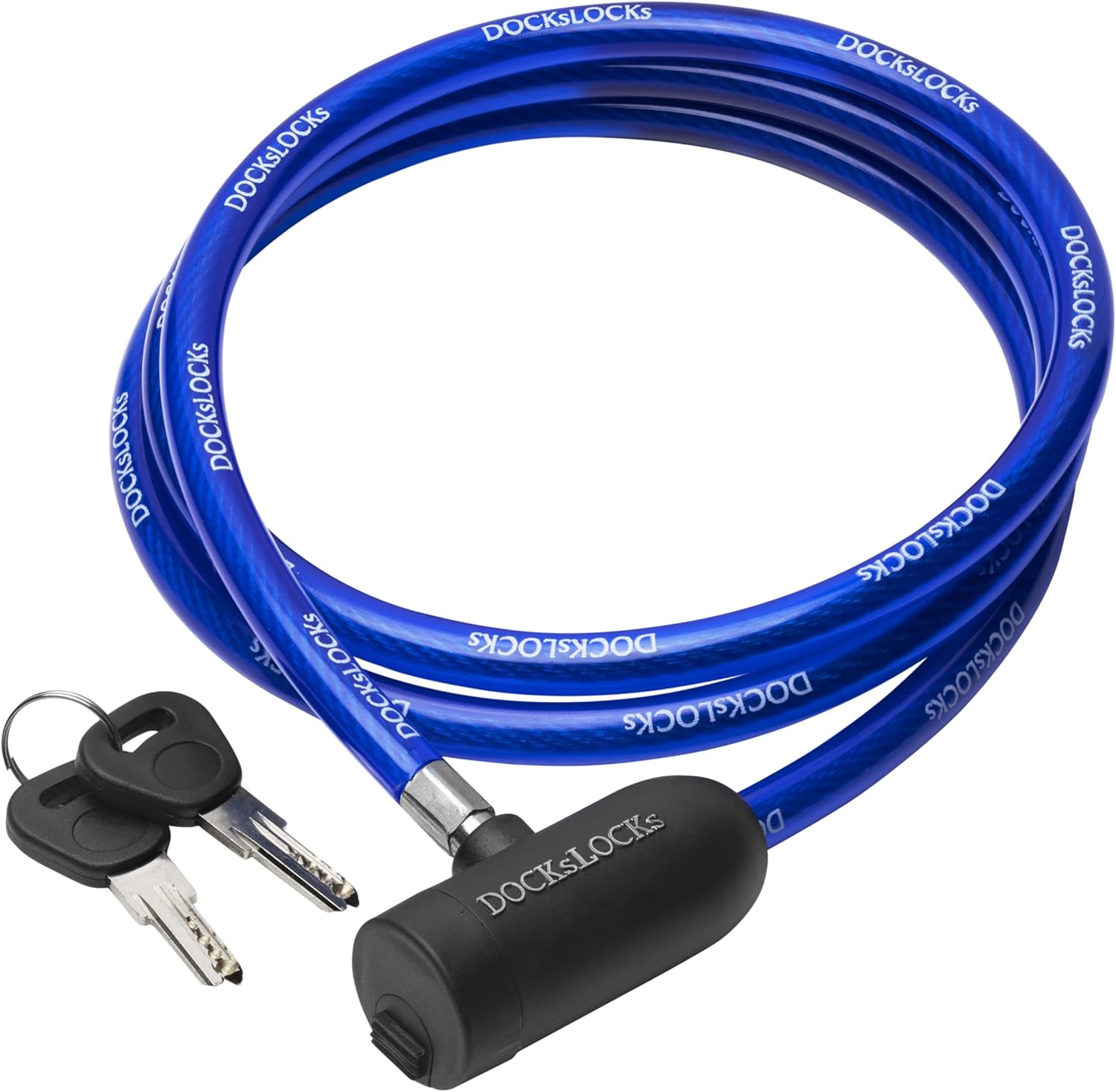 DocksLocks Security Cable Lock (5' to 25’ Lengths) with Keys