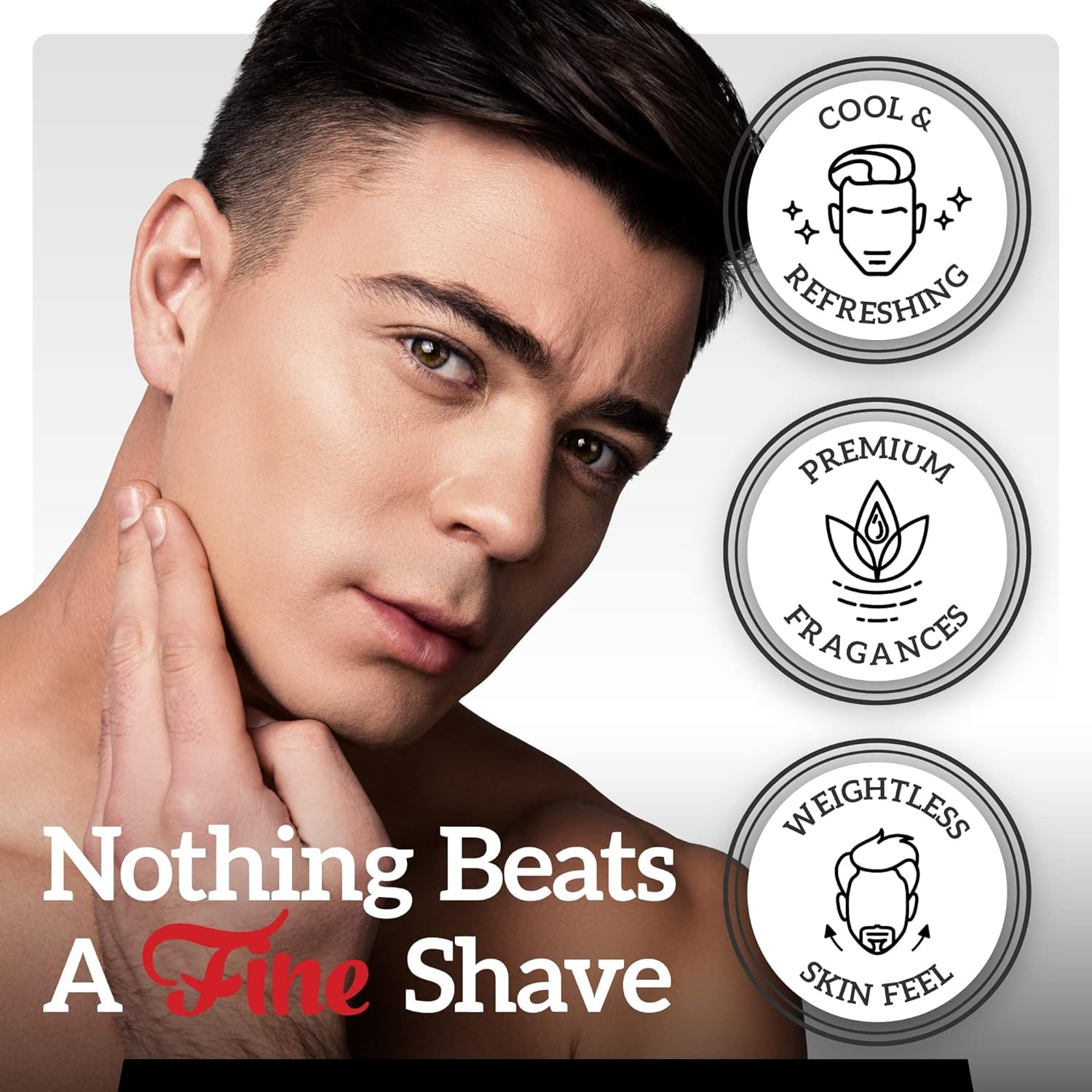 Fine Italian Citrus Classic Aftershave for Men, Made in USA, Four Simple Ingredients, Cooling MentholSplash, Inspired by a 1916 Mediterranean Classic, Bergamot Neroli Petitgrain Scent, 100ml