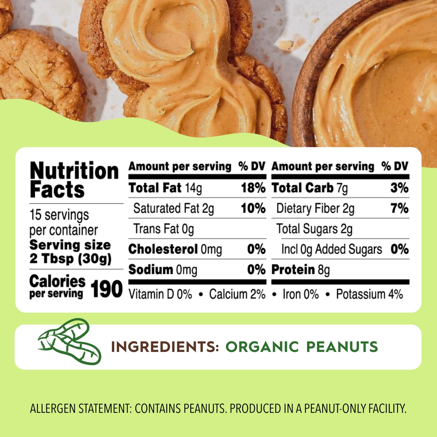 Once Again Organic Creamy Peanut Butter No Sugar Added - Single Ingredient, Unsalted, Natural Peanut Butter No Palm Oil - Glass Jar, Non-GMO, Gluten Free - Smooth and Unsweetened - 1 Jar (16 oz) | Unsalted, Natural Peanut Butter No Palm Oil, Glass Jar, N…