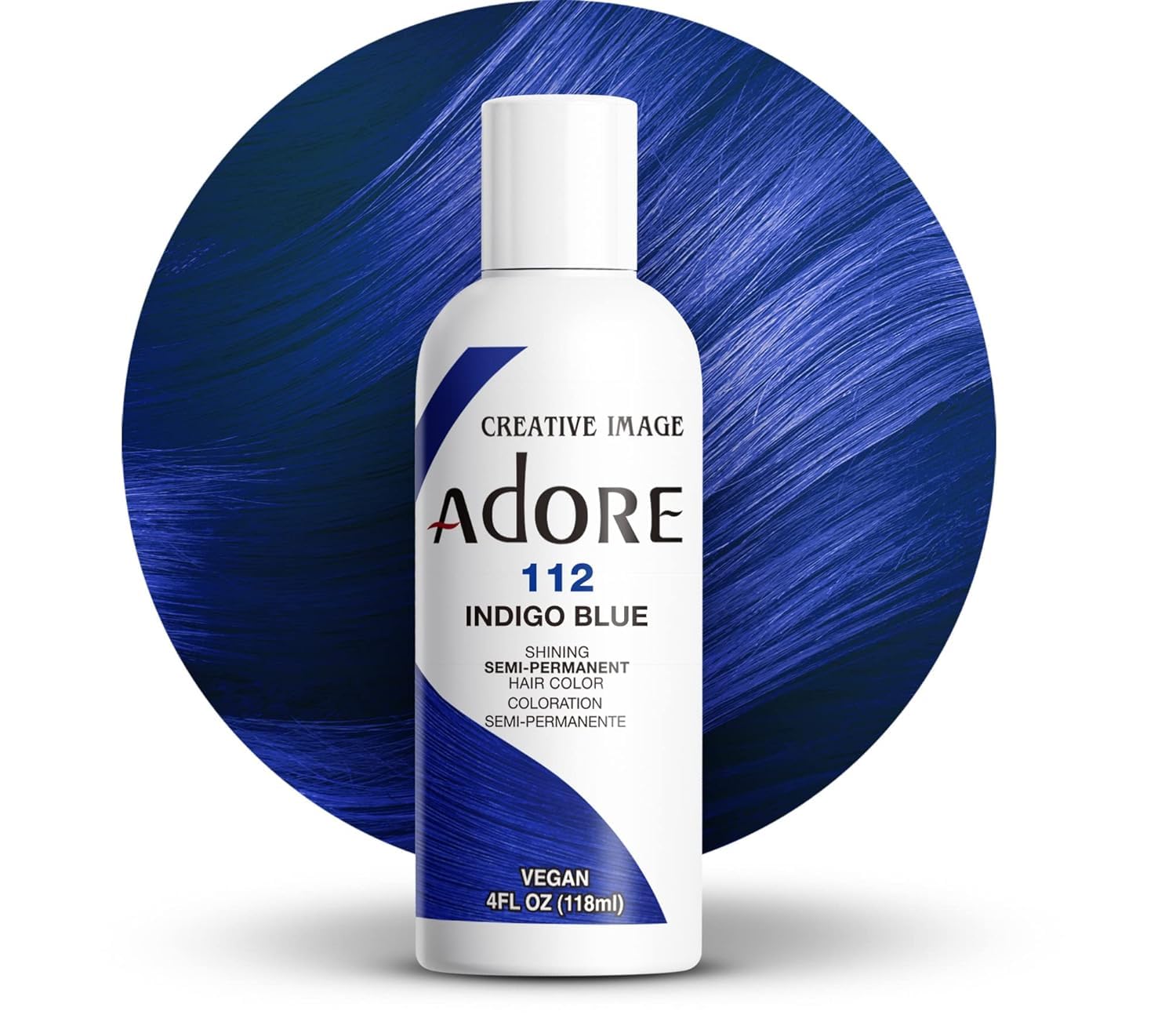 Adore Semi Permanent Hair Color, 107 Mocha, 4 Fl Oz | Vegan & Cruelty-Free Brown Hair Dye | No Ammonia, No Peroxide, No Alcohol