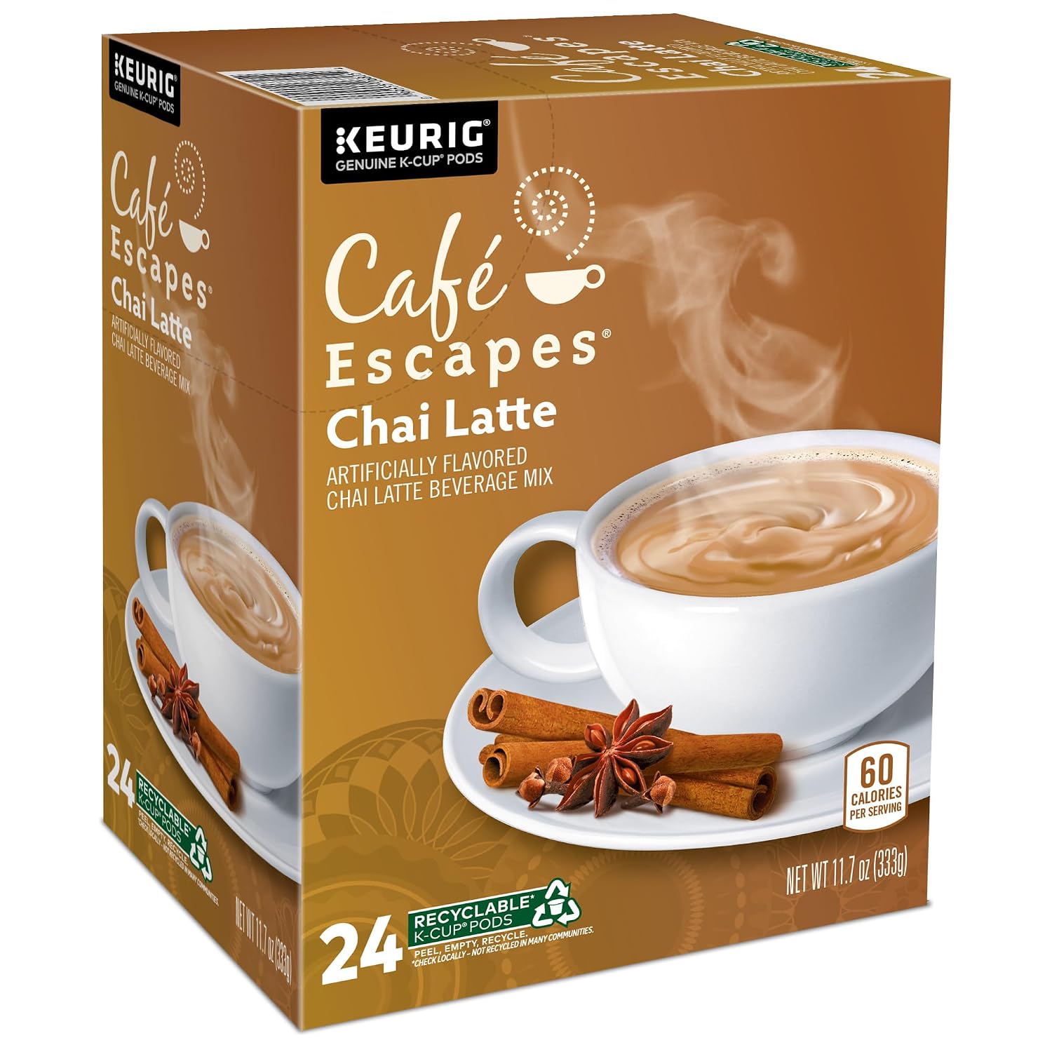 Cafe Escapes Milk Chocolate Hot Cocoa Keurig Single-Serve K-Cup Pods, 96 Count