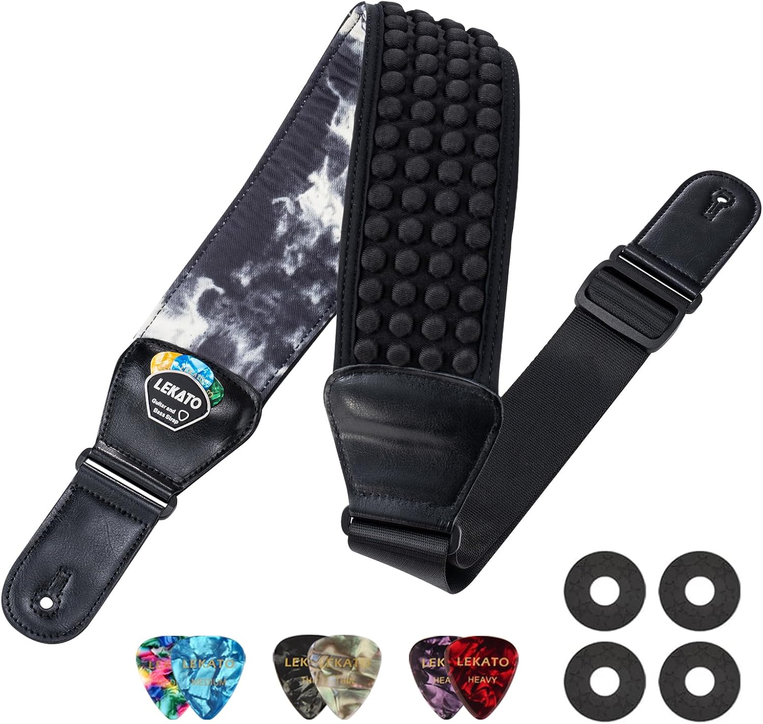 LEKATO Guitar Straps for Electric Guitar Bass