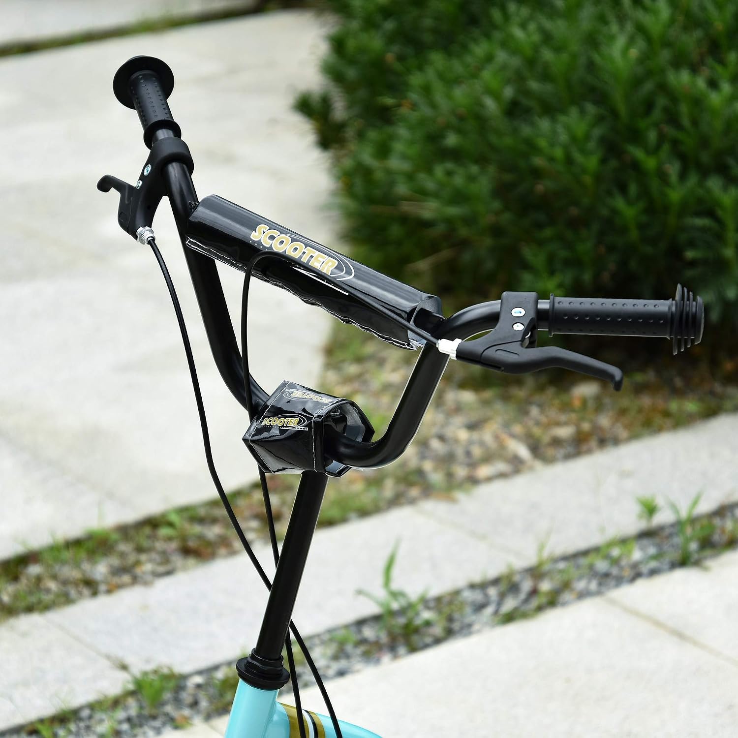 Aosom Kick Scooter with Dual Caliper Brakes Ages 5+ Max Load 220lbs
