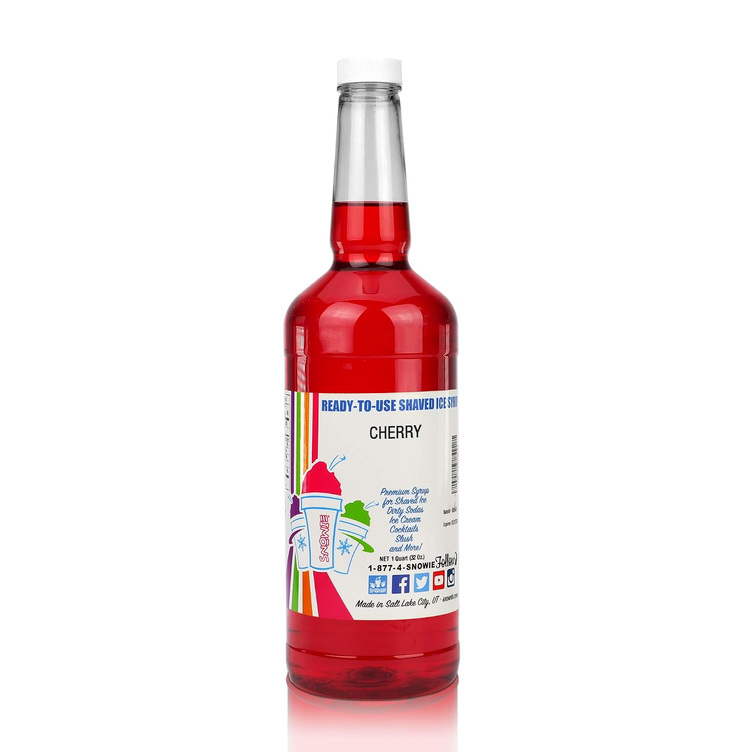 SNOWIE Ready to Use Shaved Ice Snow Cone Syrup - Gallon (Cotton Candy Pink)